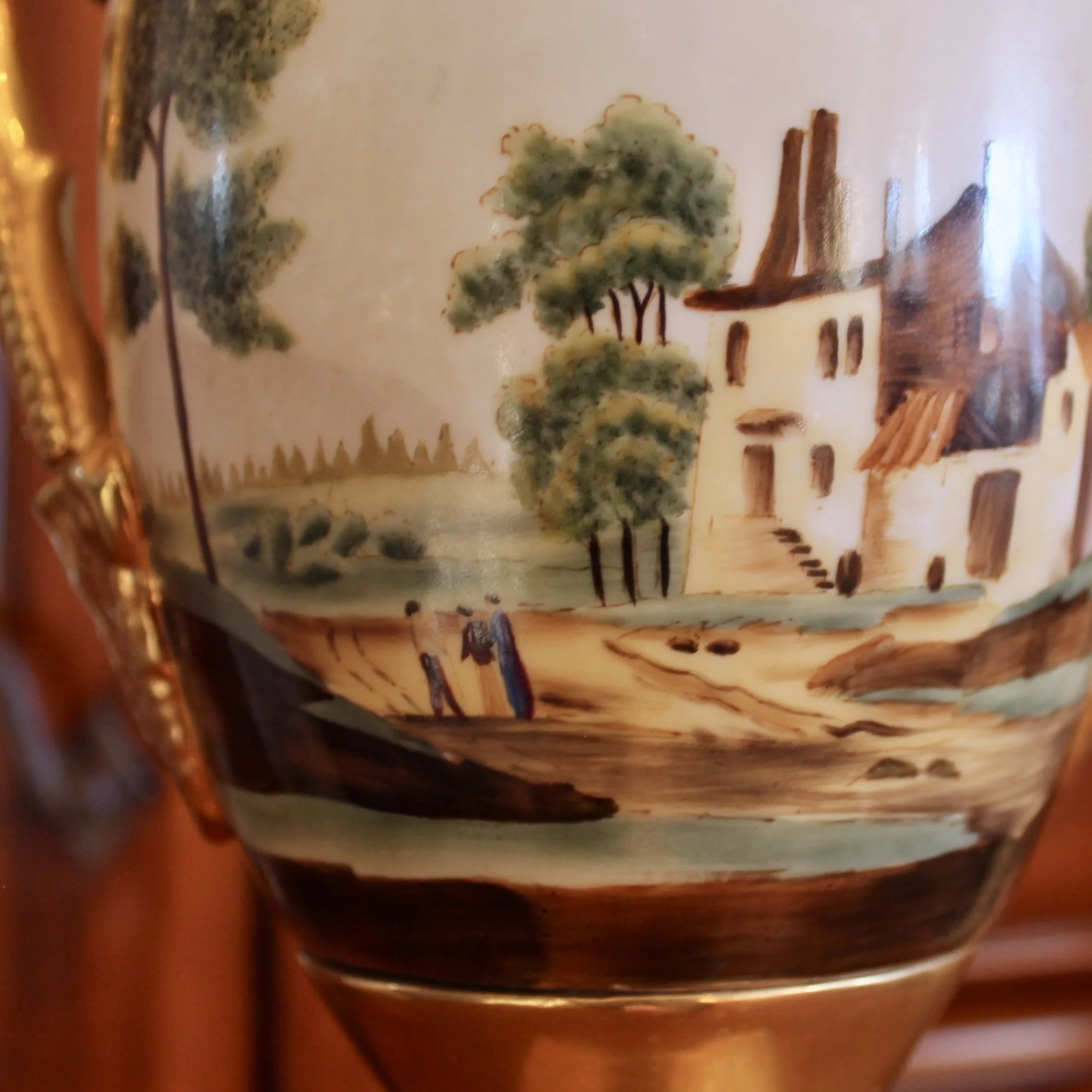 Large antique Paris porcelain Vase