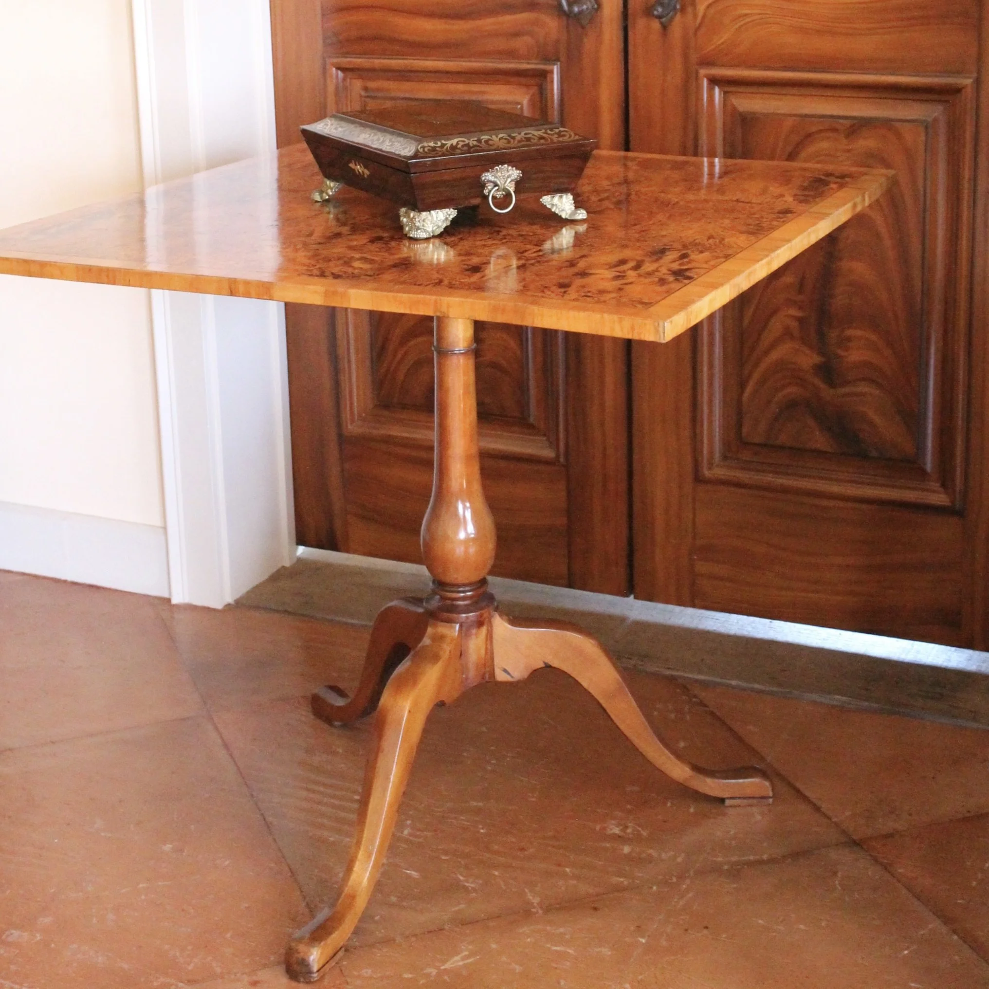 Regency Period Brass Inlaid Rosewood Box