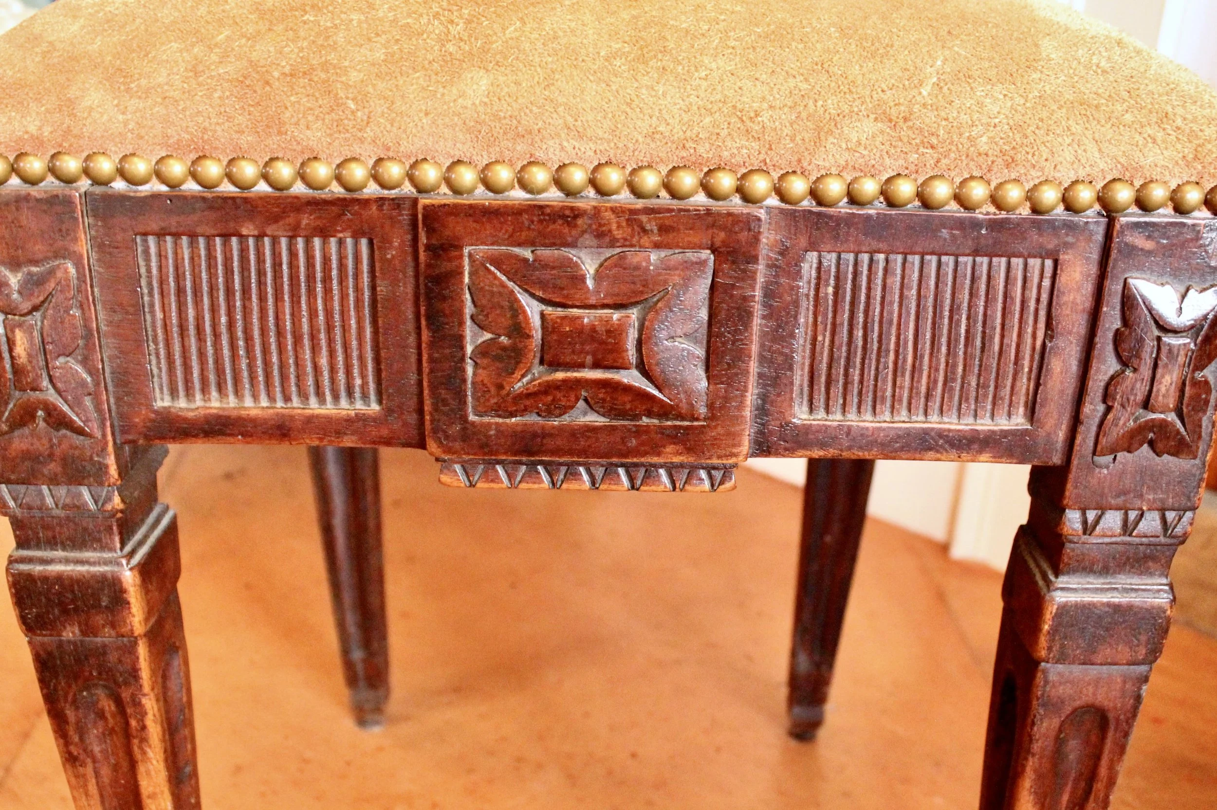 Pair of Swedish Neoclassical Gustavian Hall Chairs