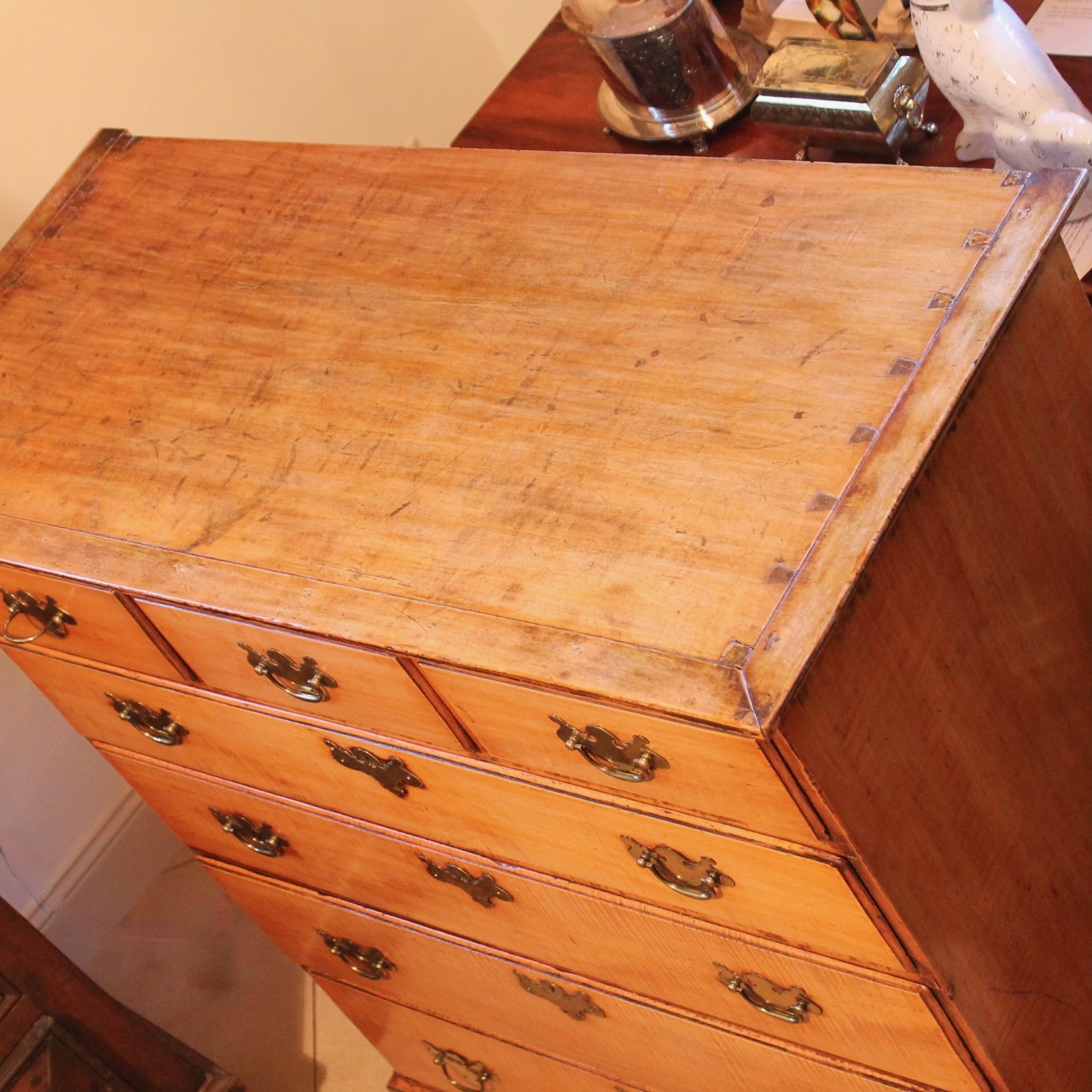 New England Tiger Maple Tall chest of drawers #1 (8).jpeg