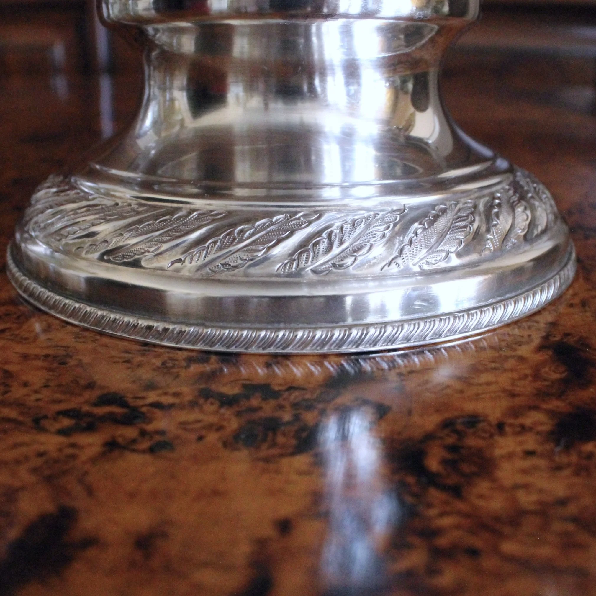 English Silver Plate Campagna Urns,  Champagne / Wine Coolers