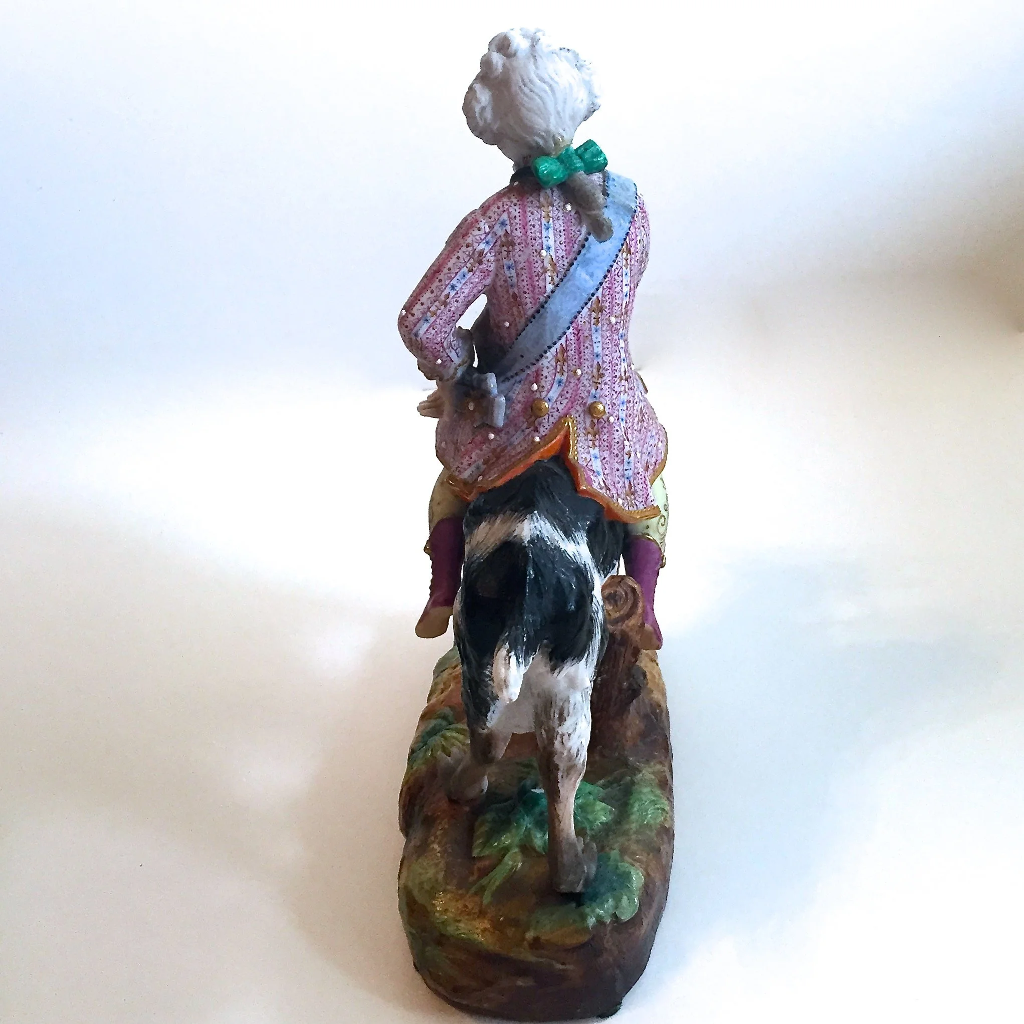 Count Bruhl's Tailor, Bisque Porcelain Goat and Rider, Vion et Baury
