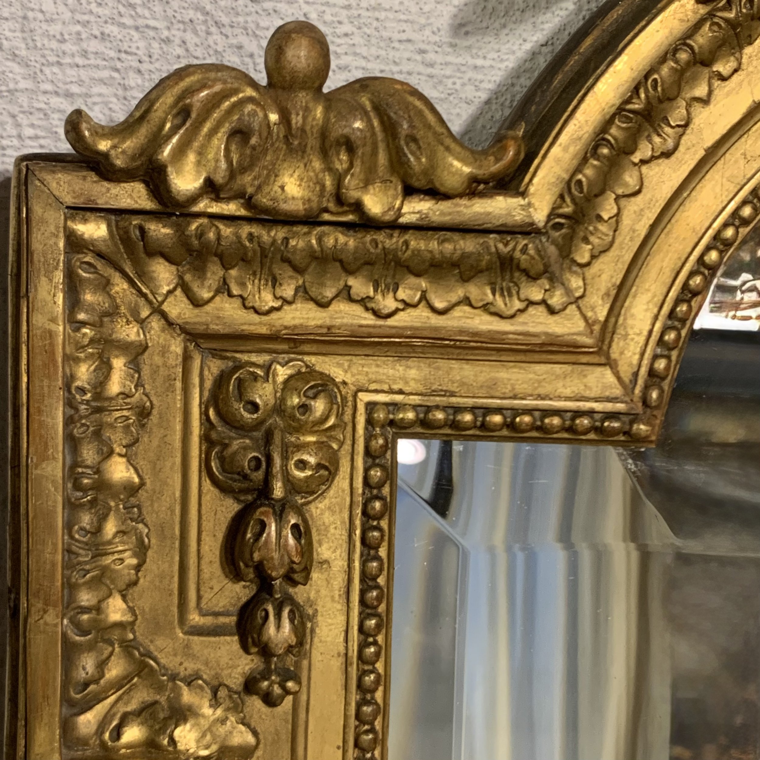 Large Louis XVI Style Giltwood Mirror