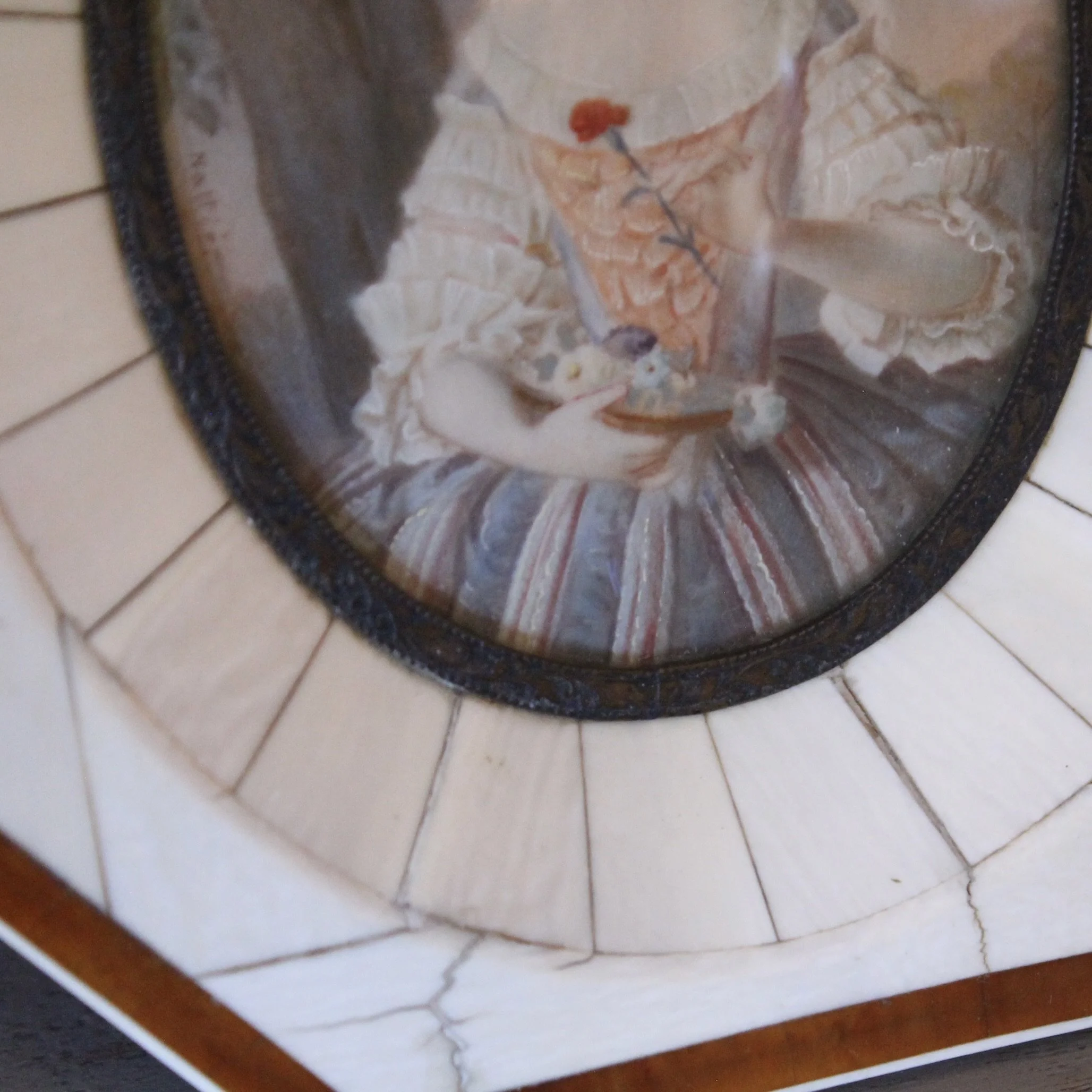 Antique Miniature Portraits In Fine Frames