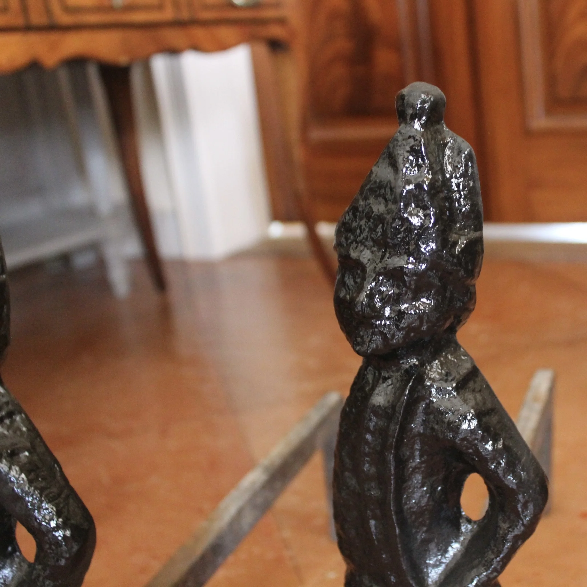 Harvin Cast Iron “Hessian Soldier” Andirons