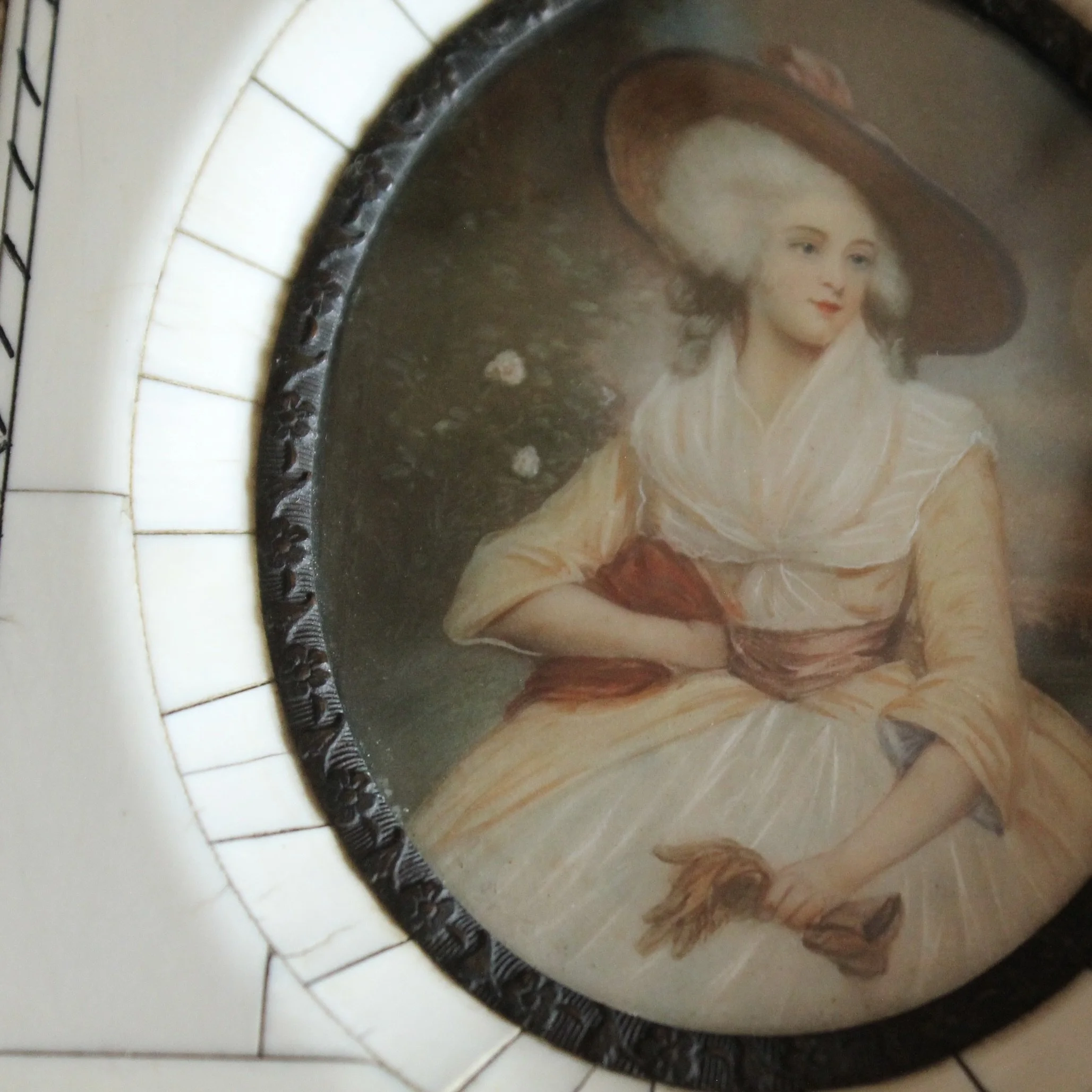 Antique Miniature Portraits In Fine Frames