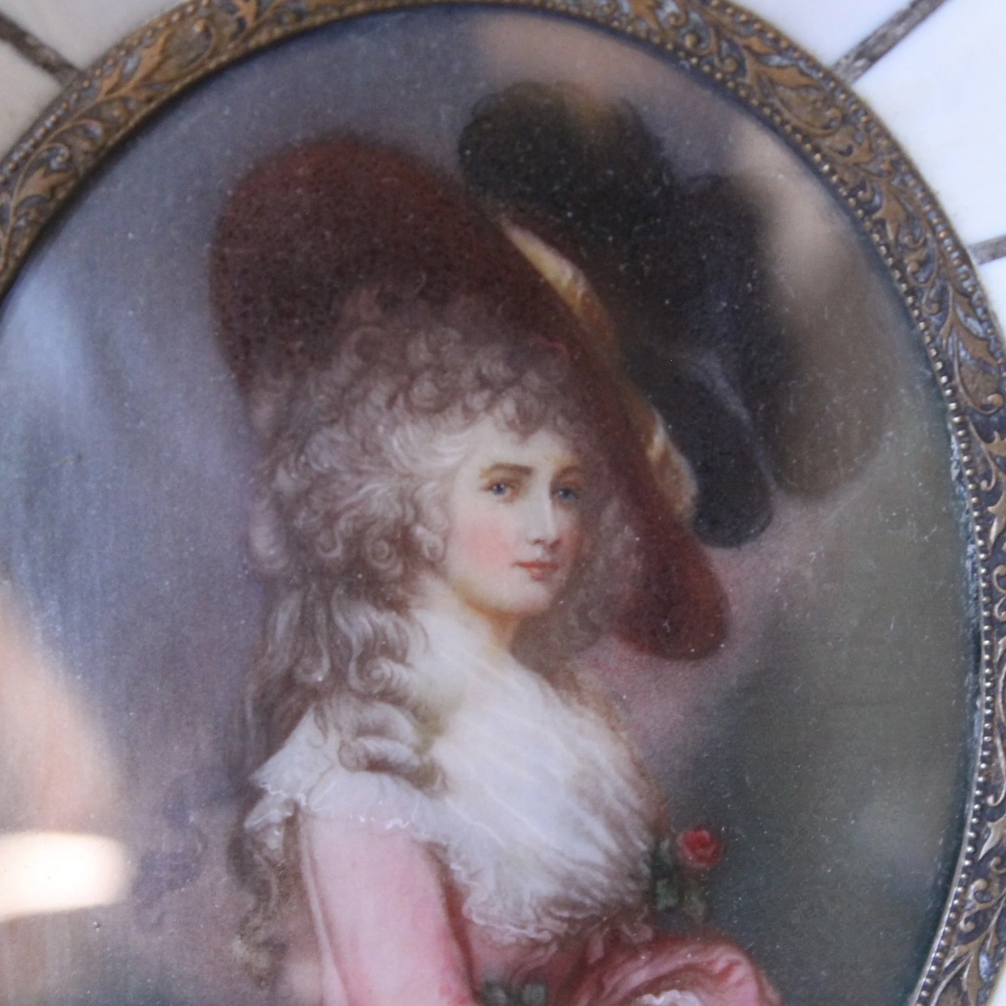 Antique Miniature Portraits In Fine Frames