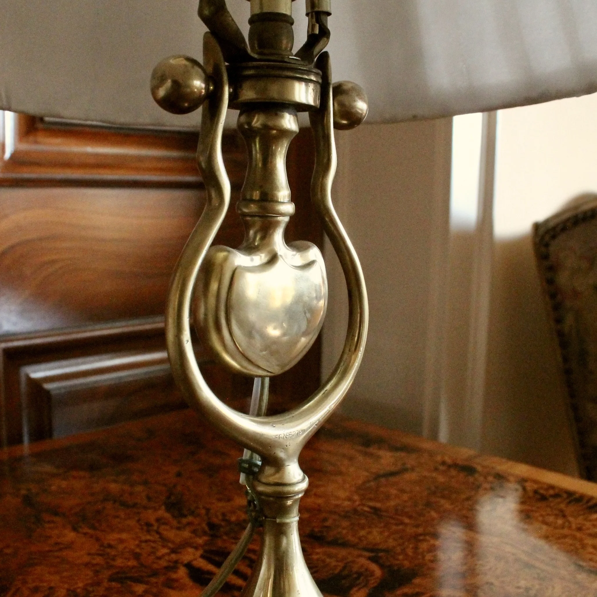 Antique English Victorian Brass Lamp
