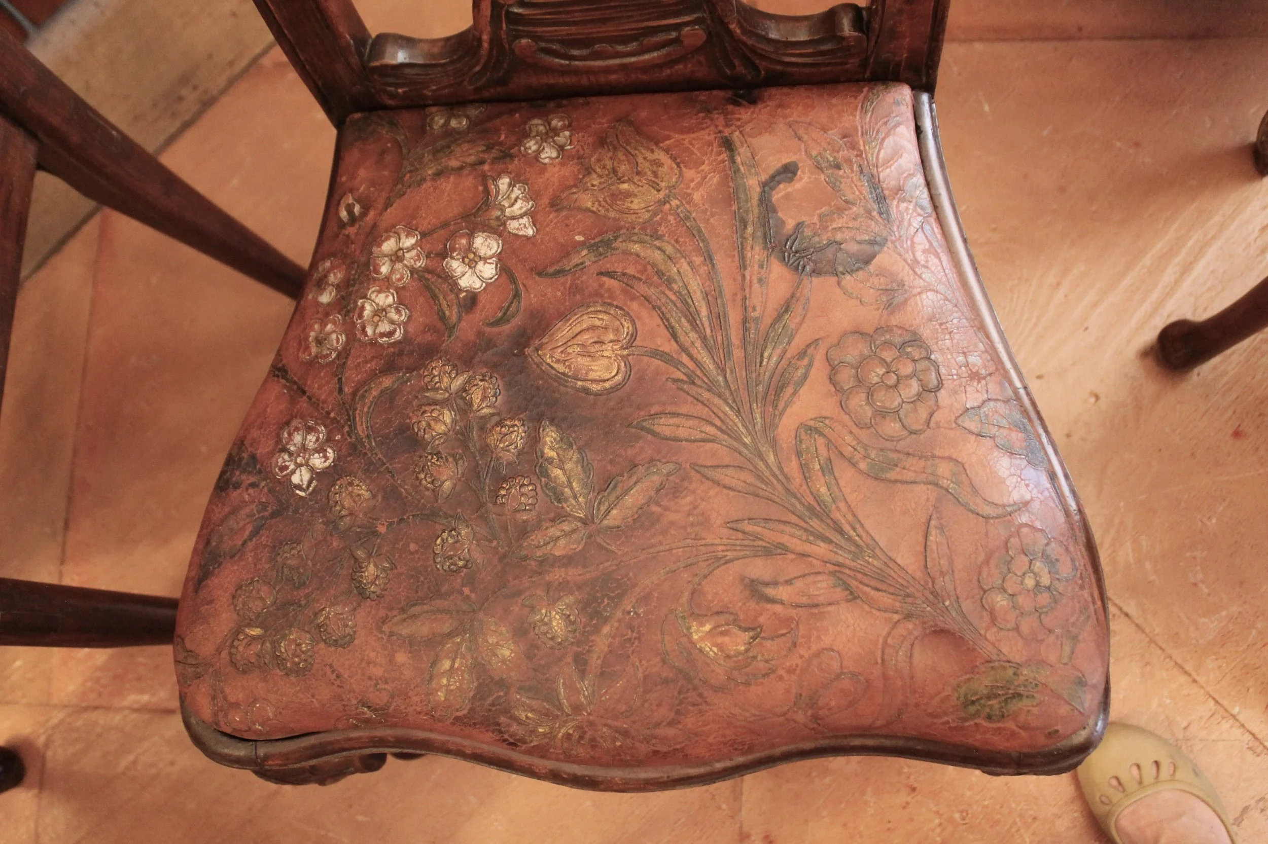 Portuguese or Spanish Rococo Dining Chairs- set of six