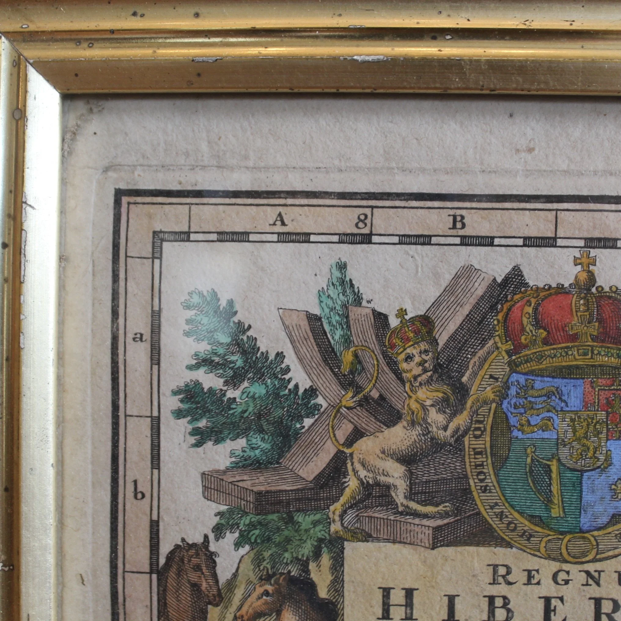 Map of Ireland, Hibernia, Georg Seutter