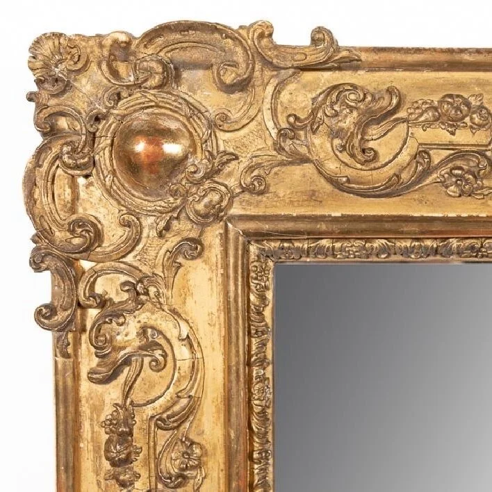 Large-French-Gilt-Rectangular-Mirror-With-Rococo-Decoration-And-Cartouche-Corners-19th-Century (2)-corner