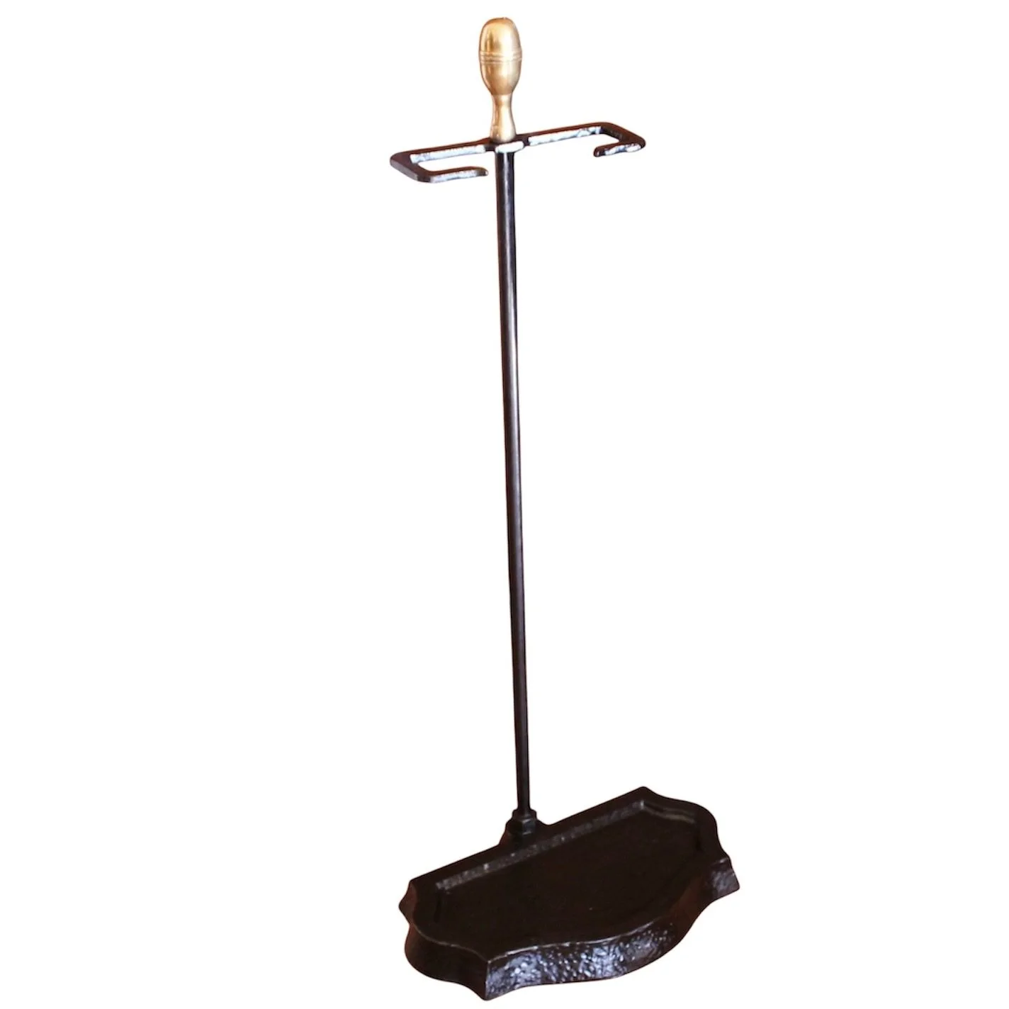 Cast Iron and Brass Antique Fire Tool Stand