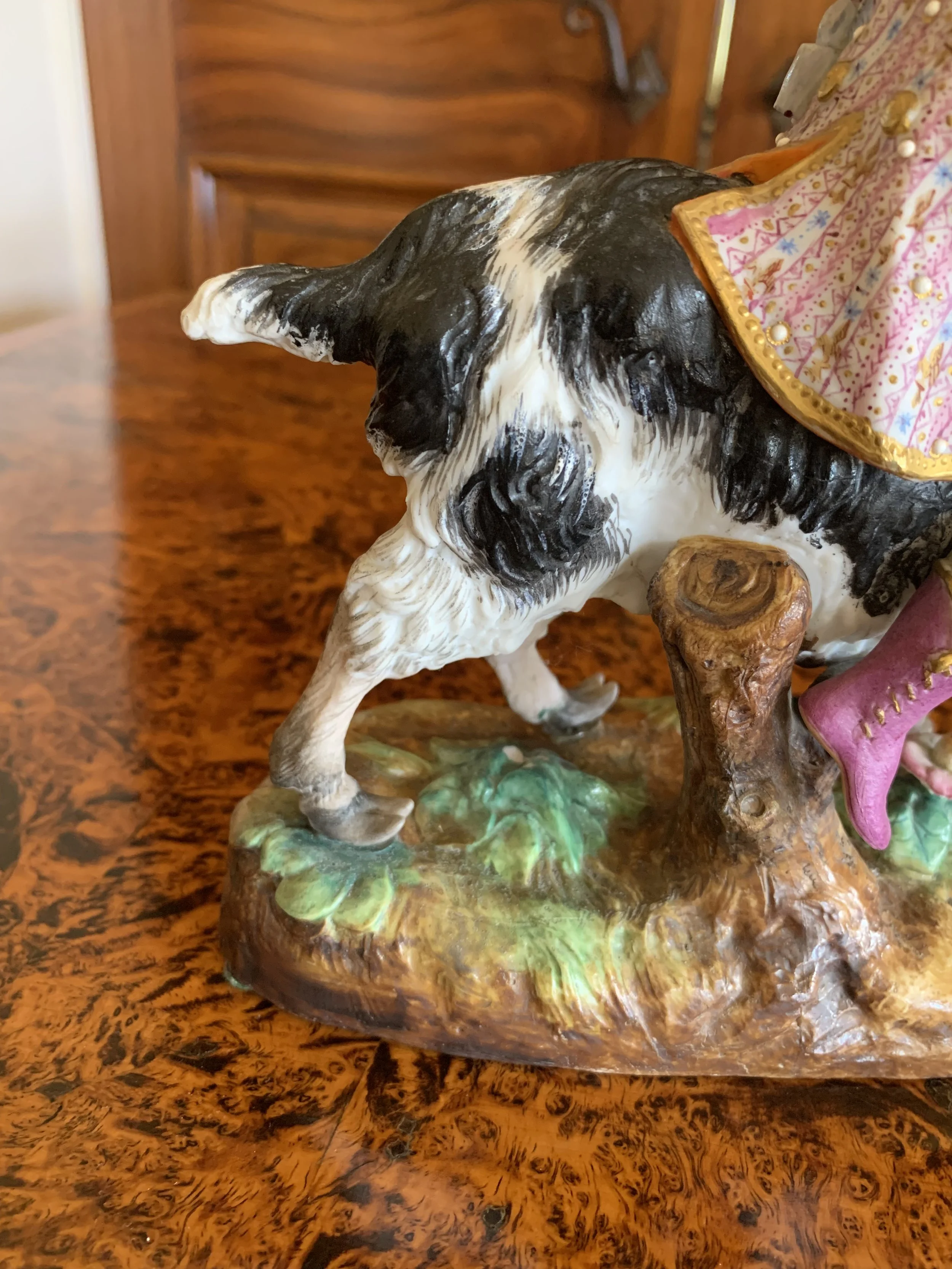 Goat and Rider Bisque Porcelain by Vion et Baury,  19th c.