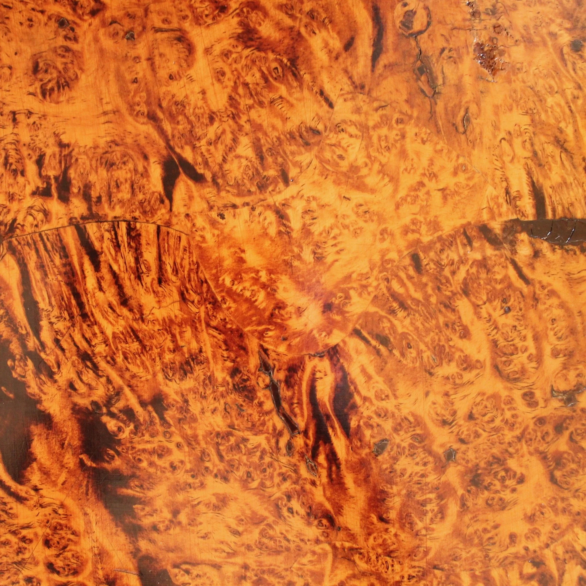 Swedish-Burl-Wood-Square-Tilt-Top-Table-Late -18th-Early-19th-Century (8))-detail