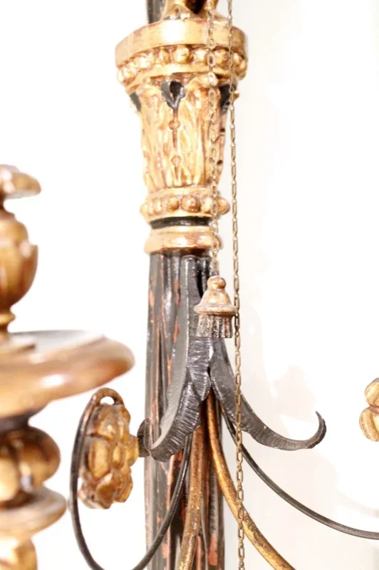 neoclassical gilt eagle sconces pair