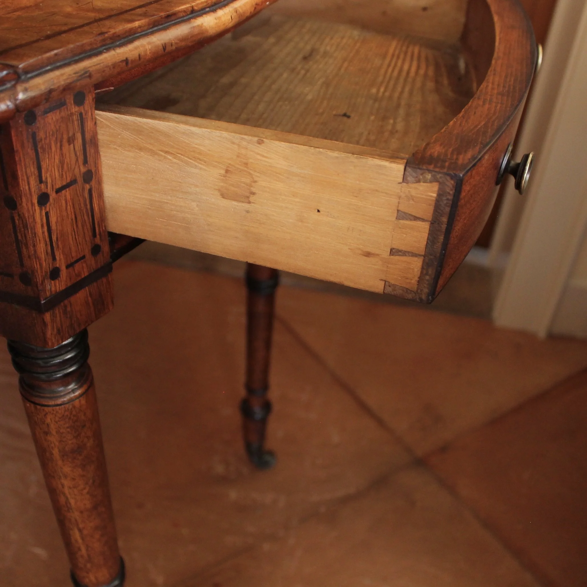 Regency Mahogany Ebonized Pembroke Table