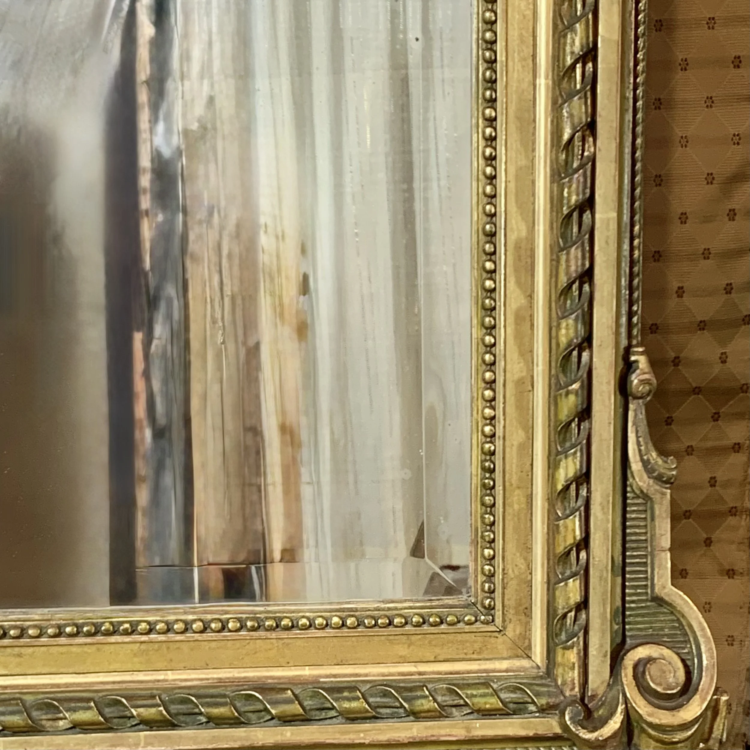 Large Louis XVI Style Giltwood Pier Mirror