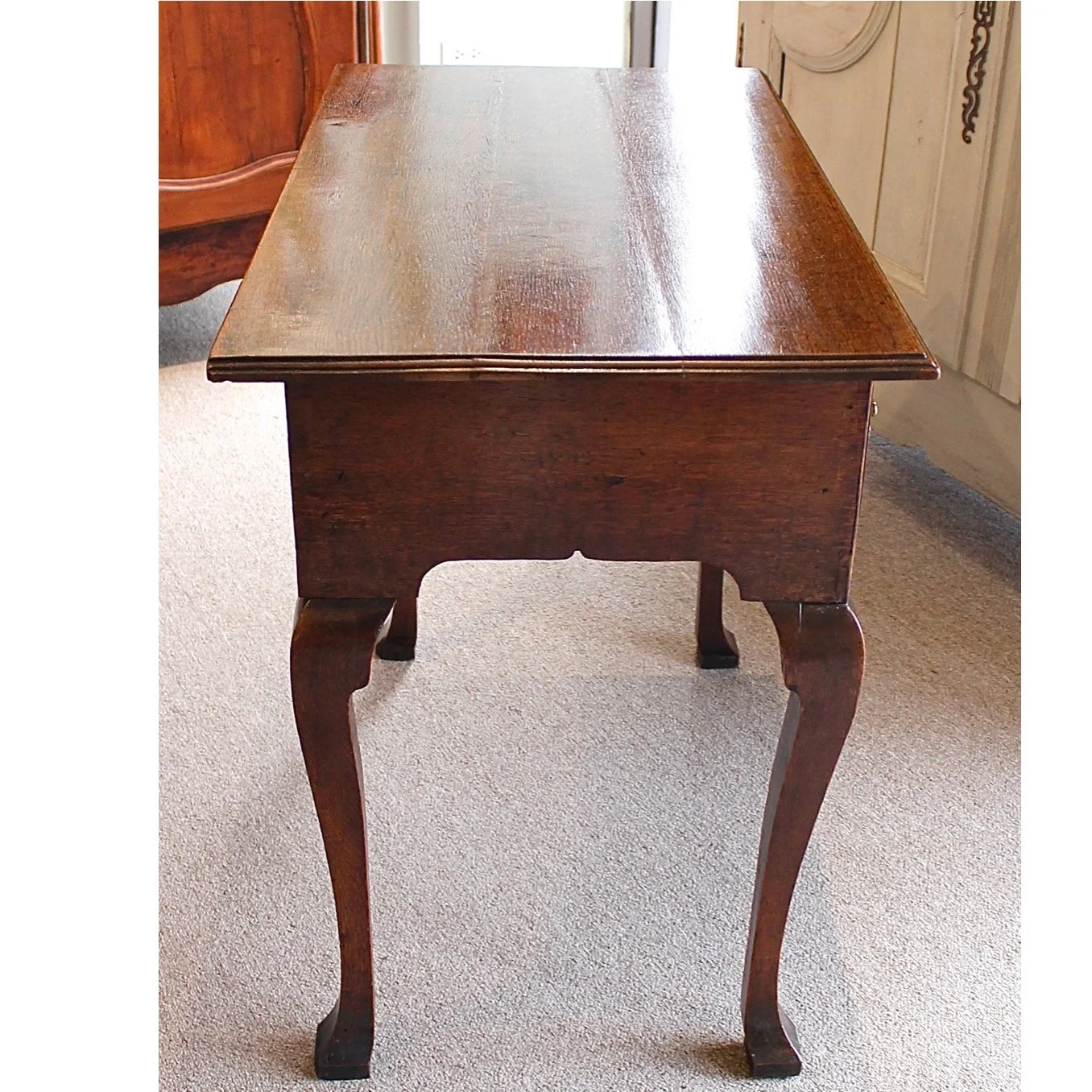 English-Country-Oak-George-II-Georgian-Lowboy (1)