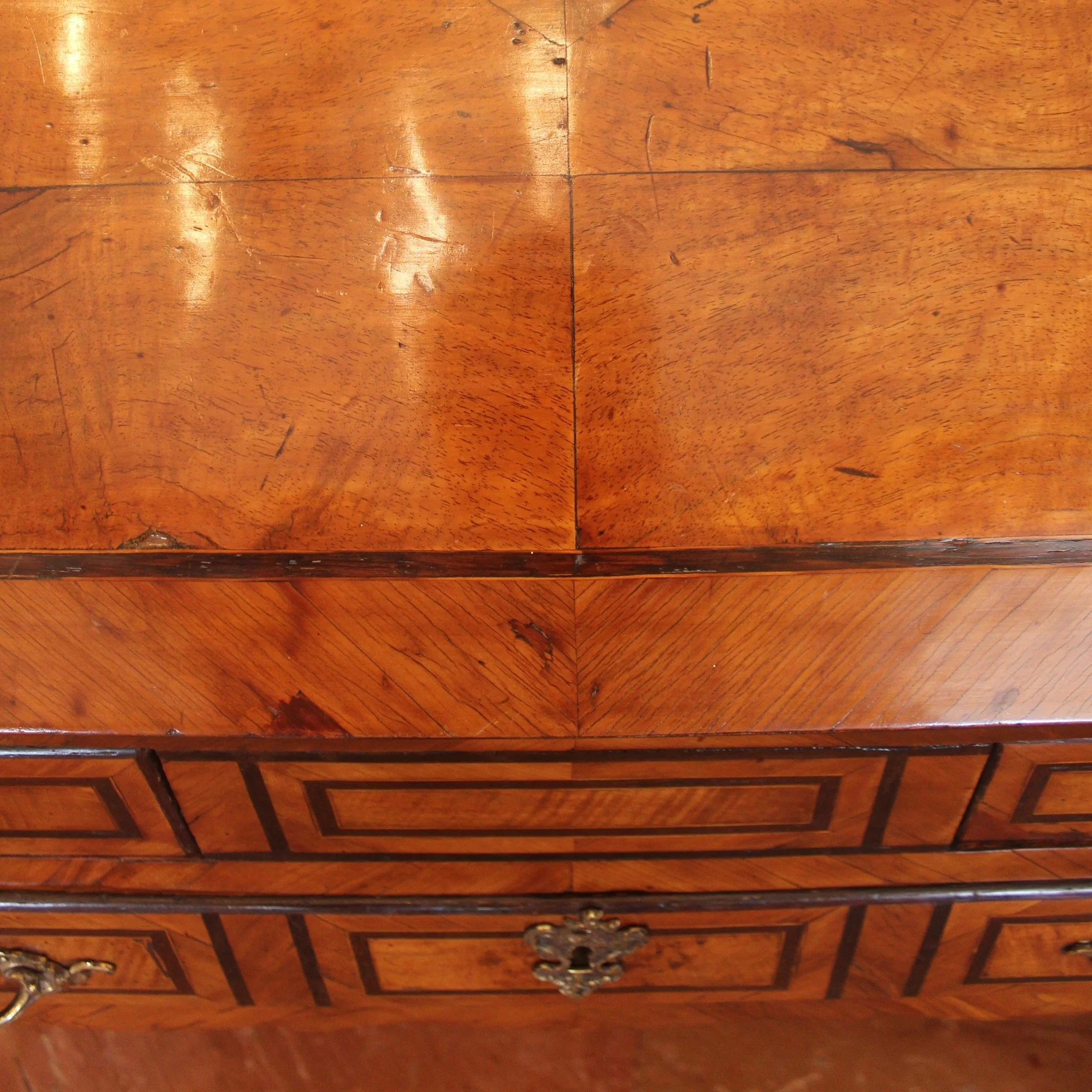 Antique-French-Provincial-Marquetry-Slant-Front-Desk (16)-detail