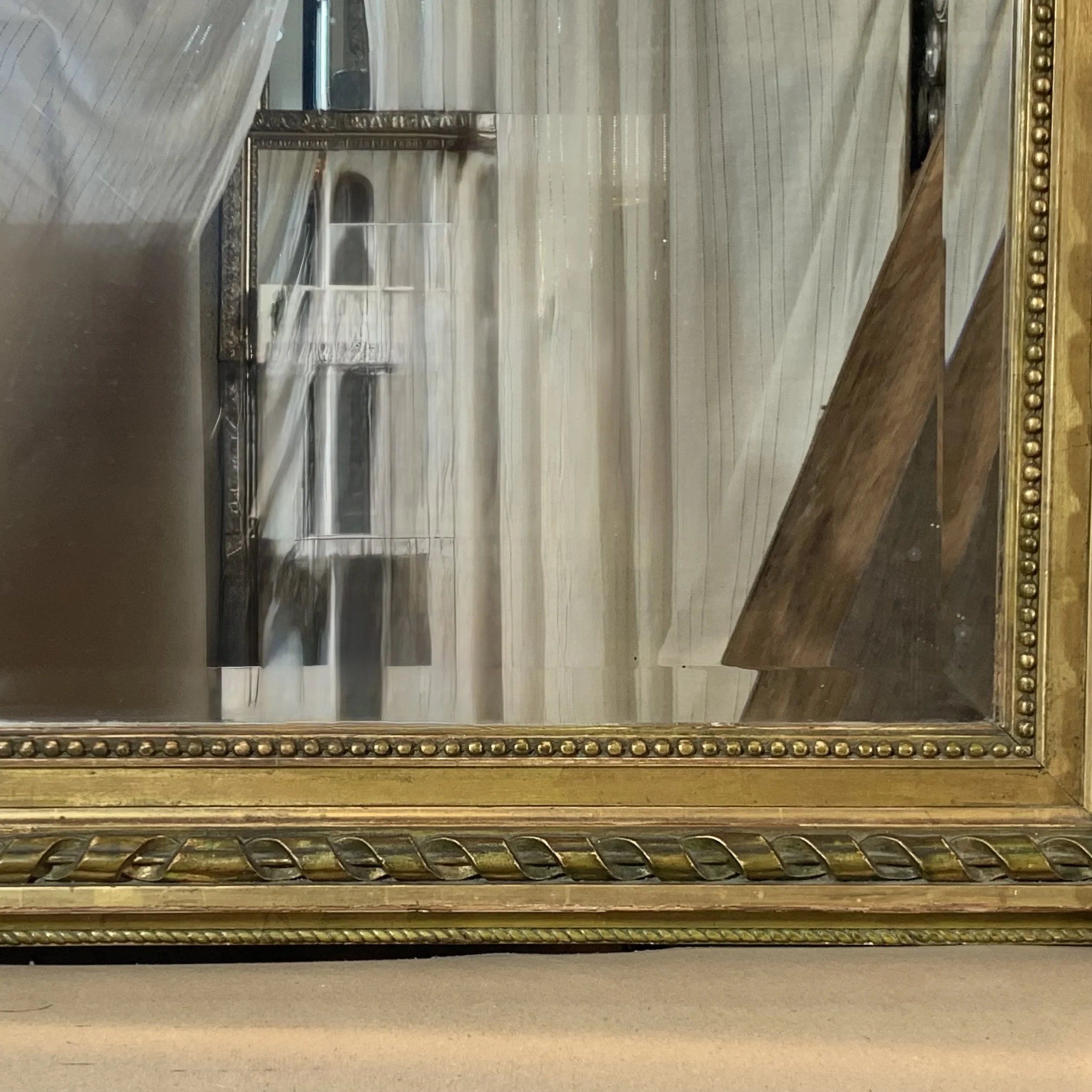 Large Louis XVI Style Giltwood Pier Mirror