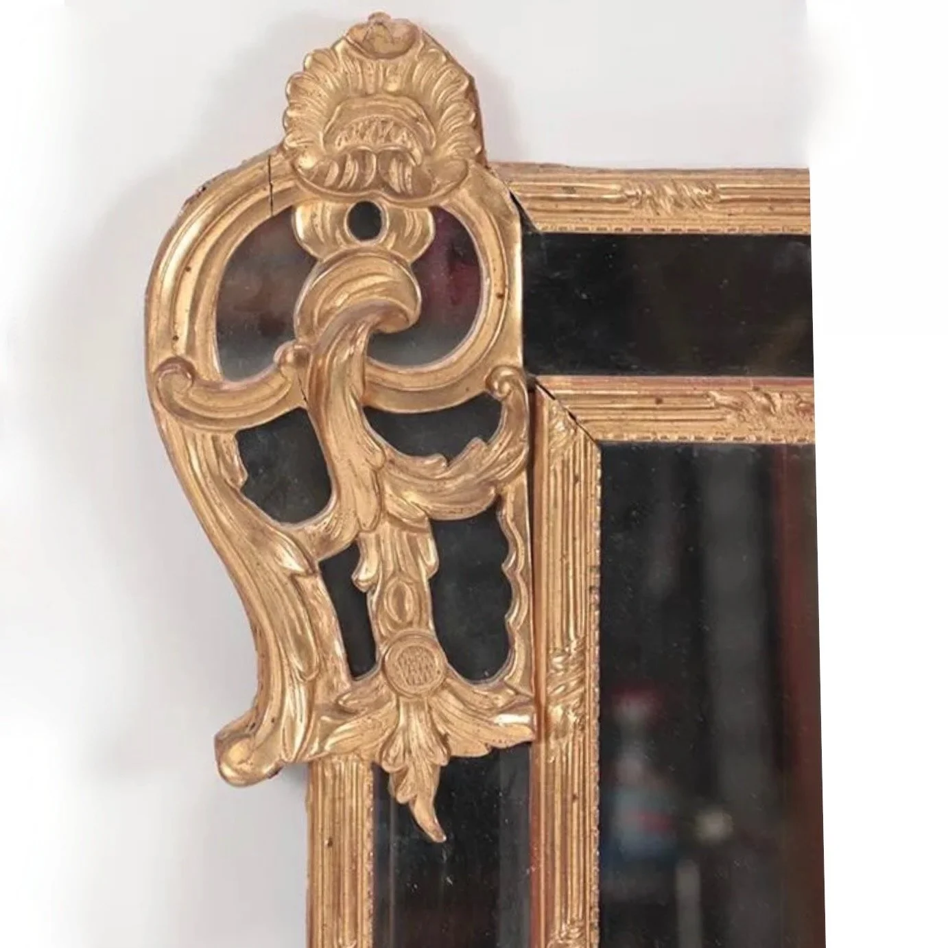 Continental-Giltwood-Louis-XV-Rococo-Overmantel-Or-Pier-Mirror (5)-detail