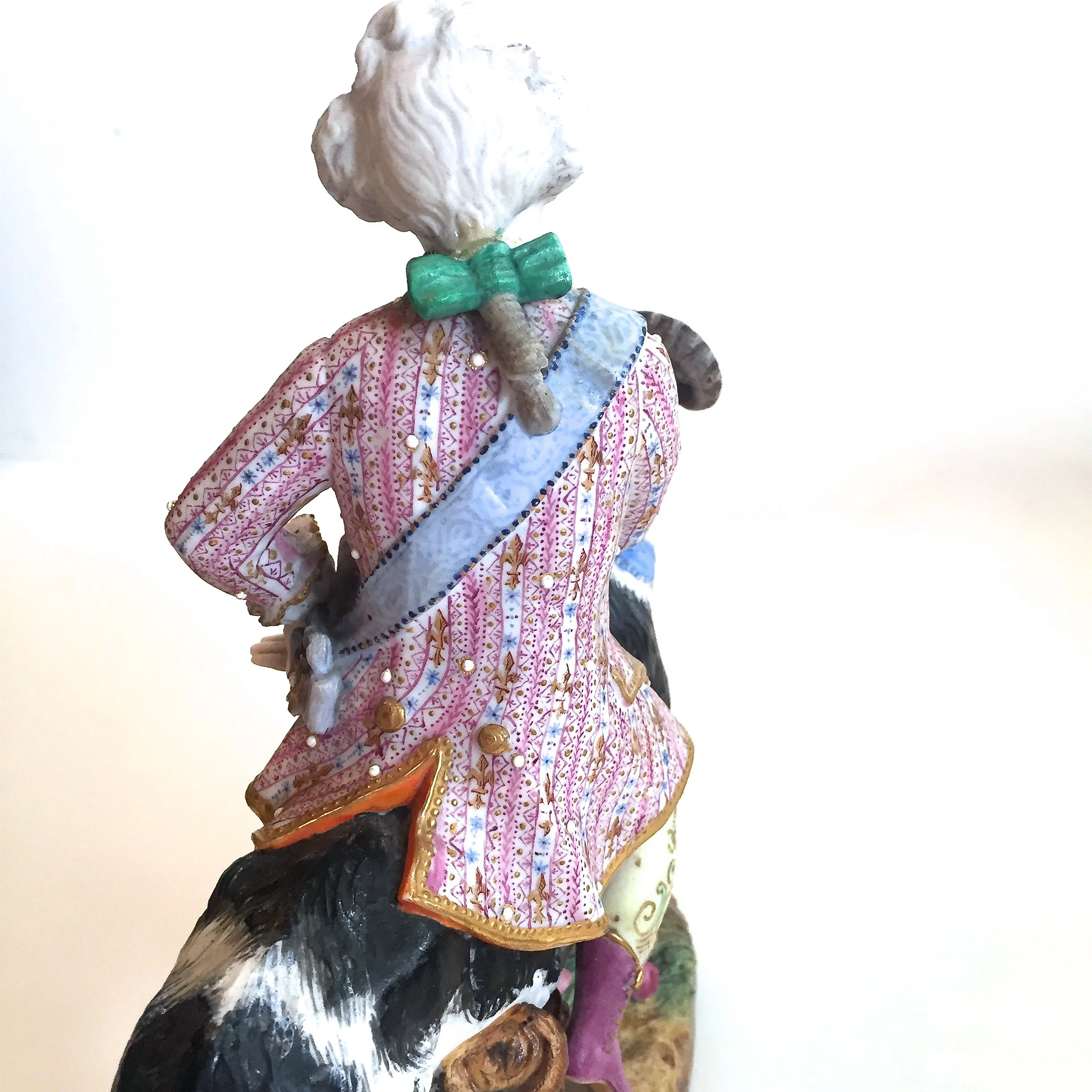 Count Bruhl's Tailor, Bisque Porcelain Goat and Rider, Vion et Baury