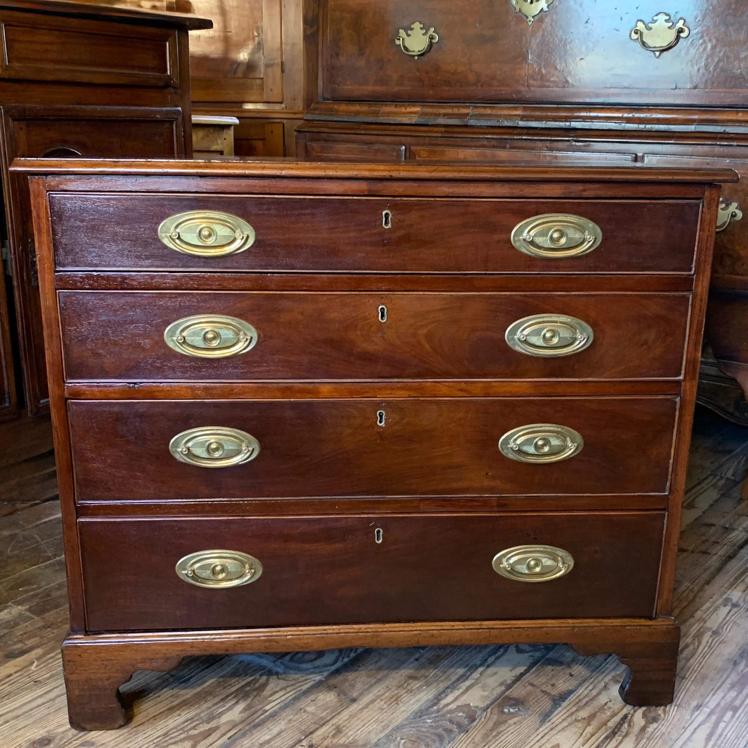 Unusually-Small-antique-Georgian-Mahogany-Chest-of-Drawers (3)-front