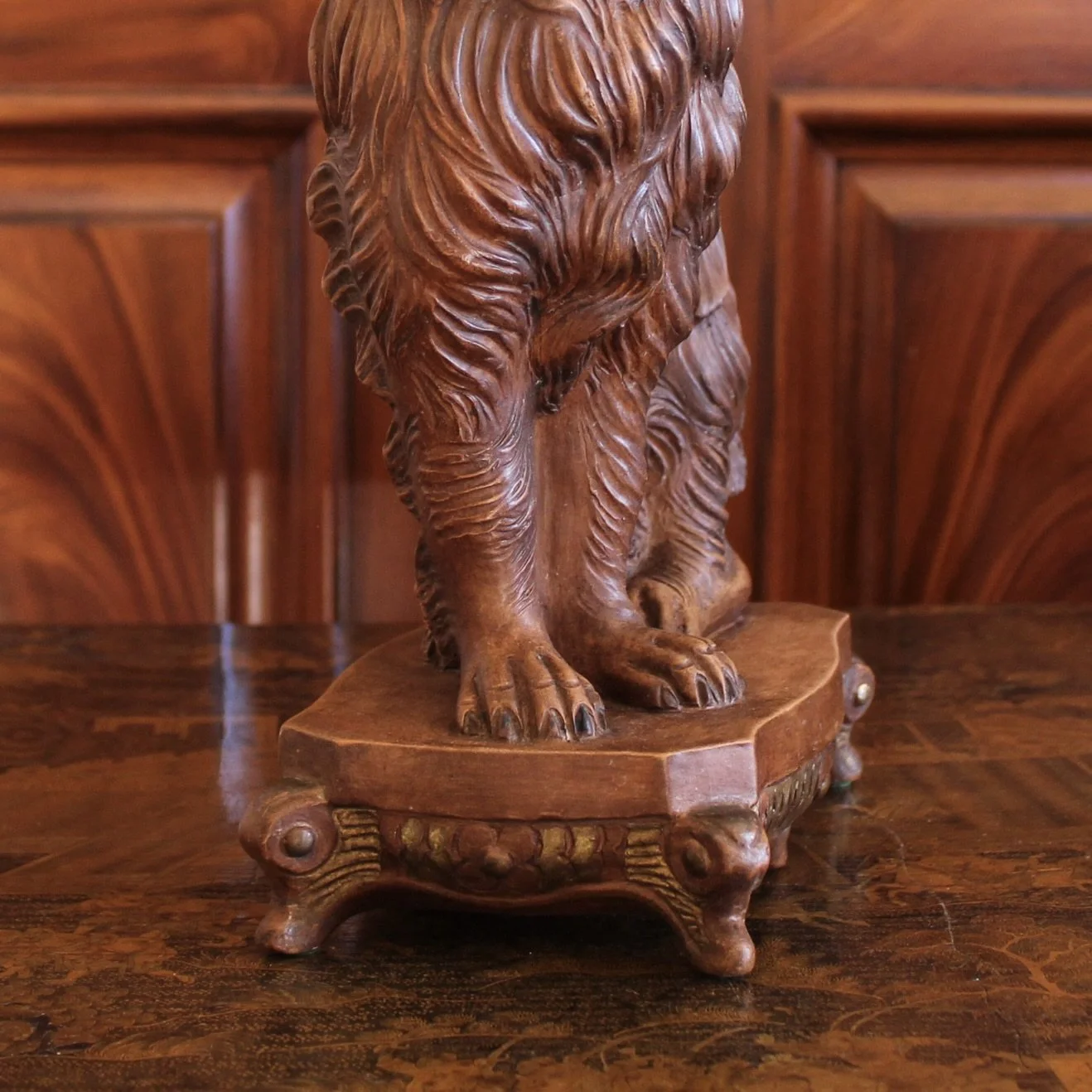 Large Terracotta King Charles Spaniel sculpture