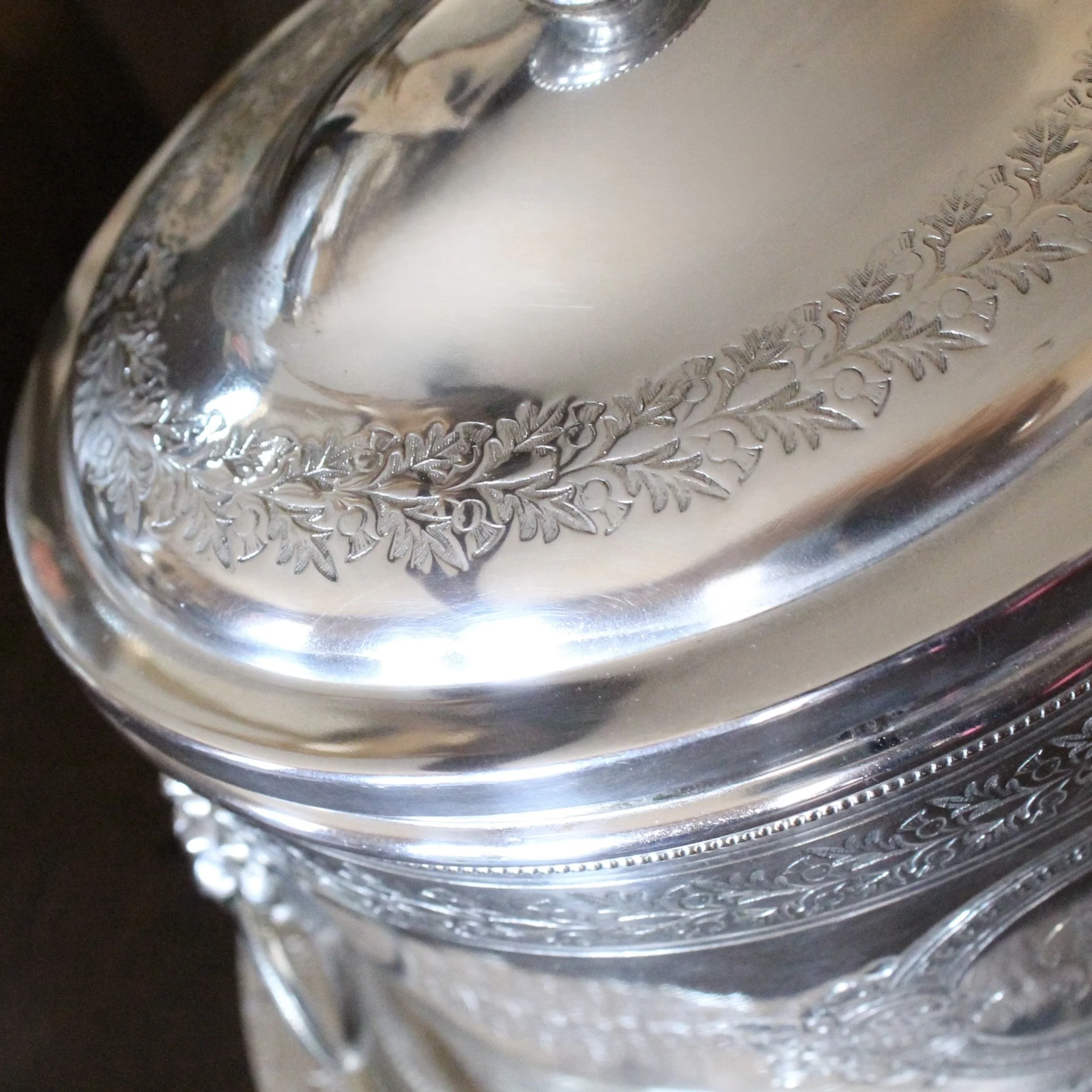 Large Silver Plate Biscuit Box Box, Mappin & Webb