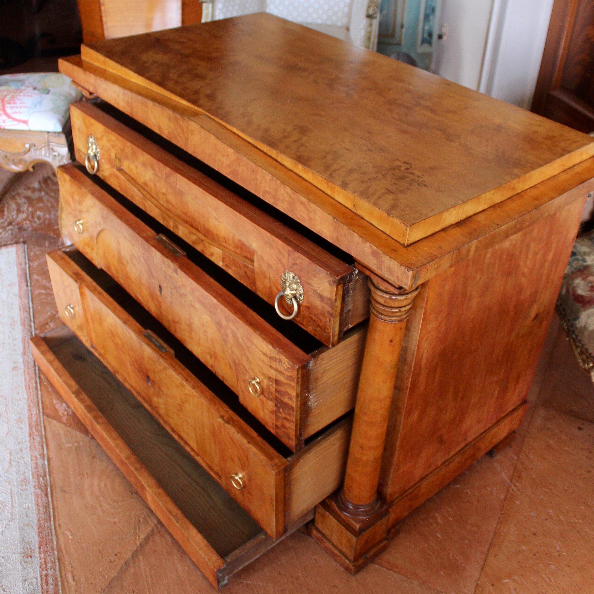 Biedermeier-Birch-Commode-Chest-of-Drawers (4)
