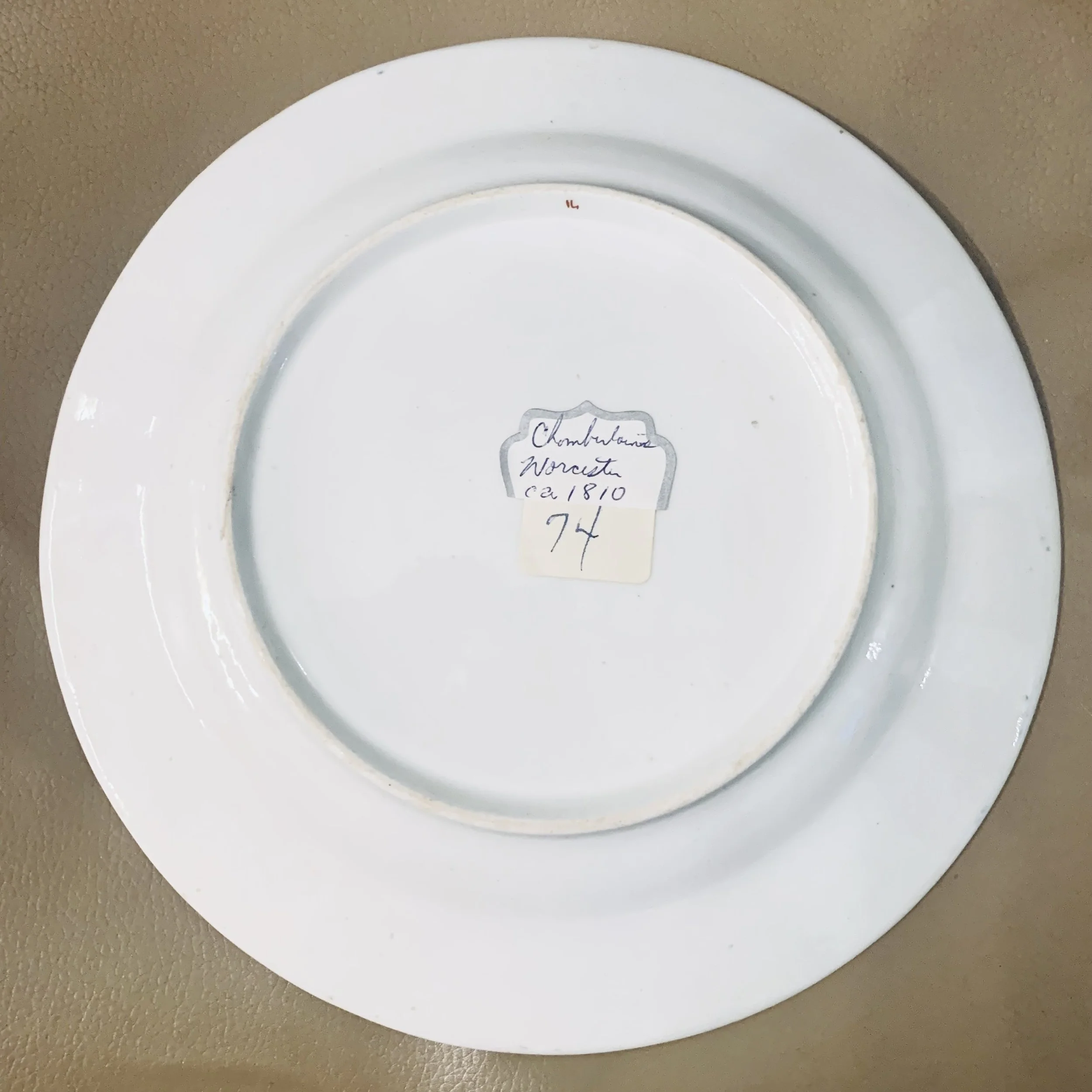 Chamberlain’s Worcester Porcelain Thumb and Finger Pattern Plate