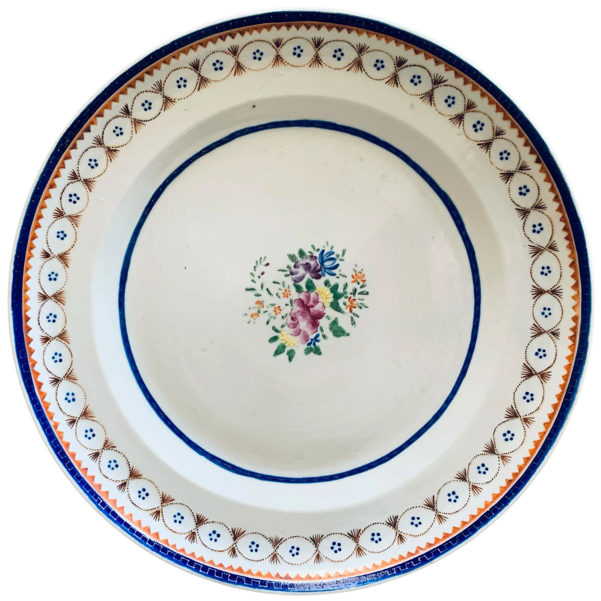 Chinese Export Porcelain Plate, Blue and White