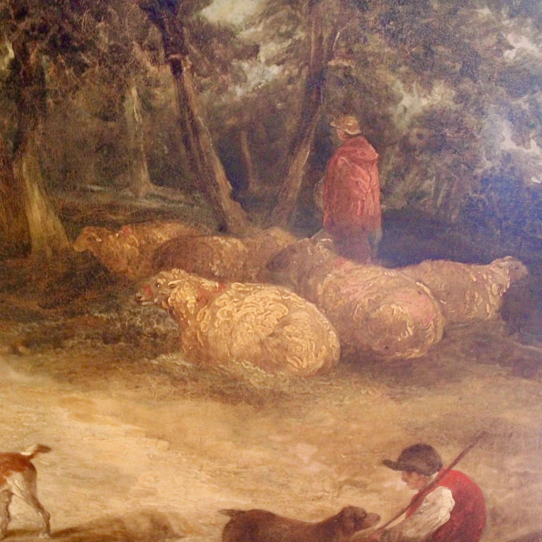 Large Oil on Canvas Landscape Attributed to George Morland