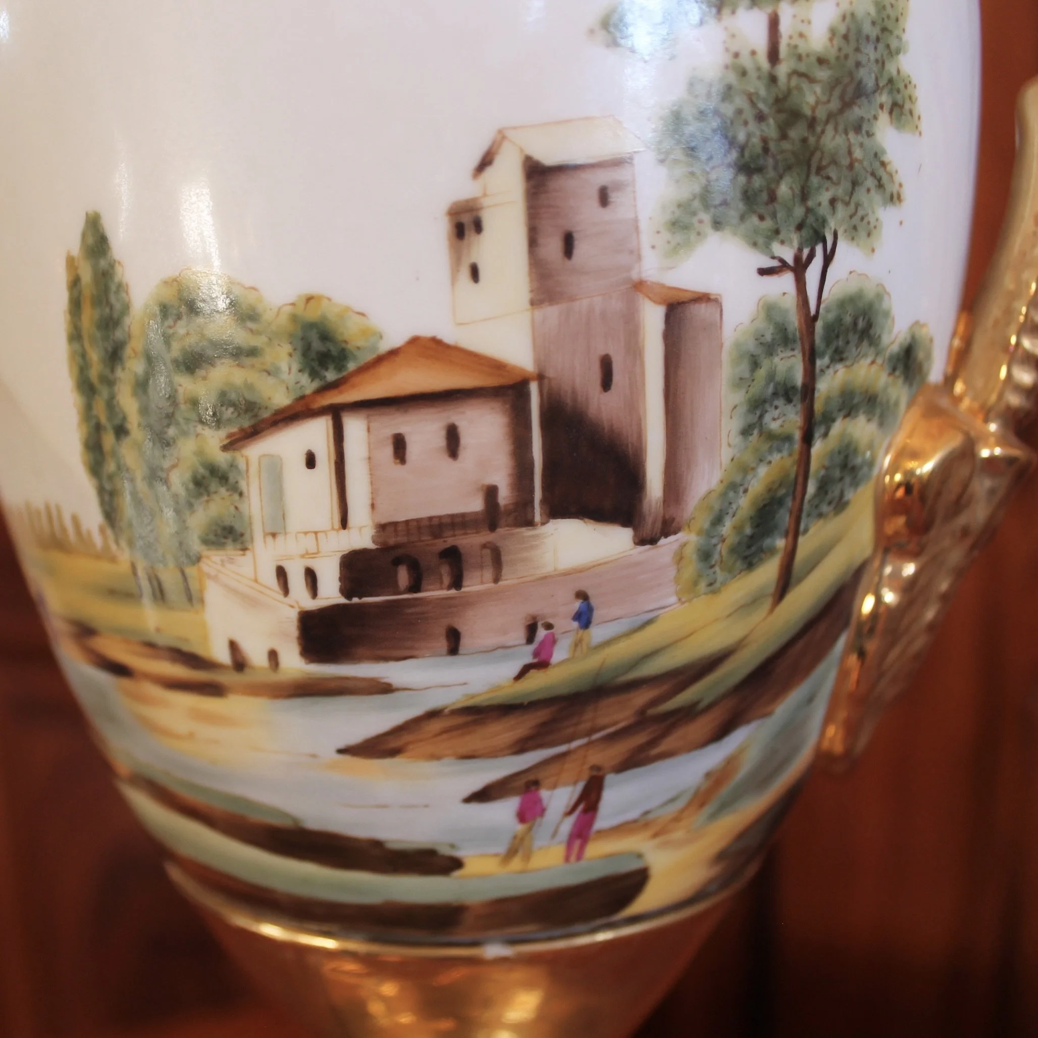 Large antique Paris porcelain Vase