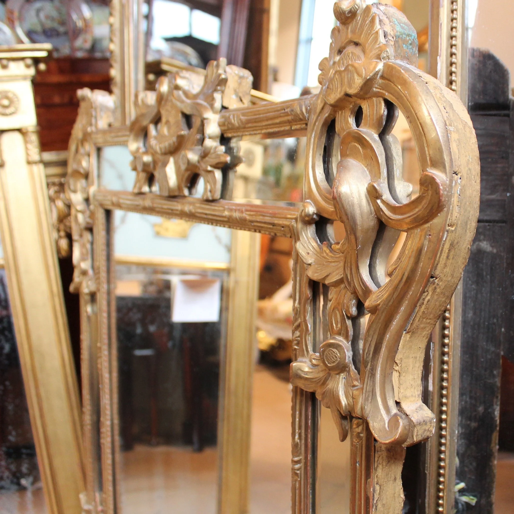 Continental-Giltwood-Louis-XV-Rococo-Overmantel-Or-Pier-Mirror (2)-top