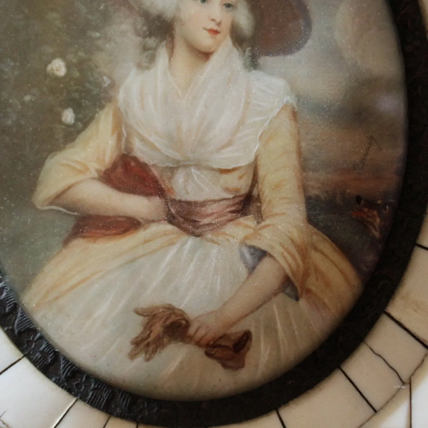 Antique Miniature Portraits In Fine Frames