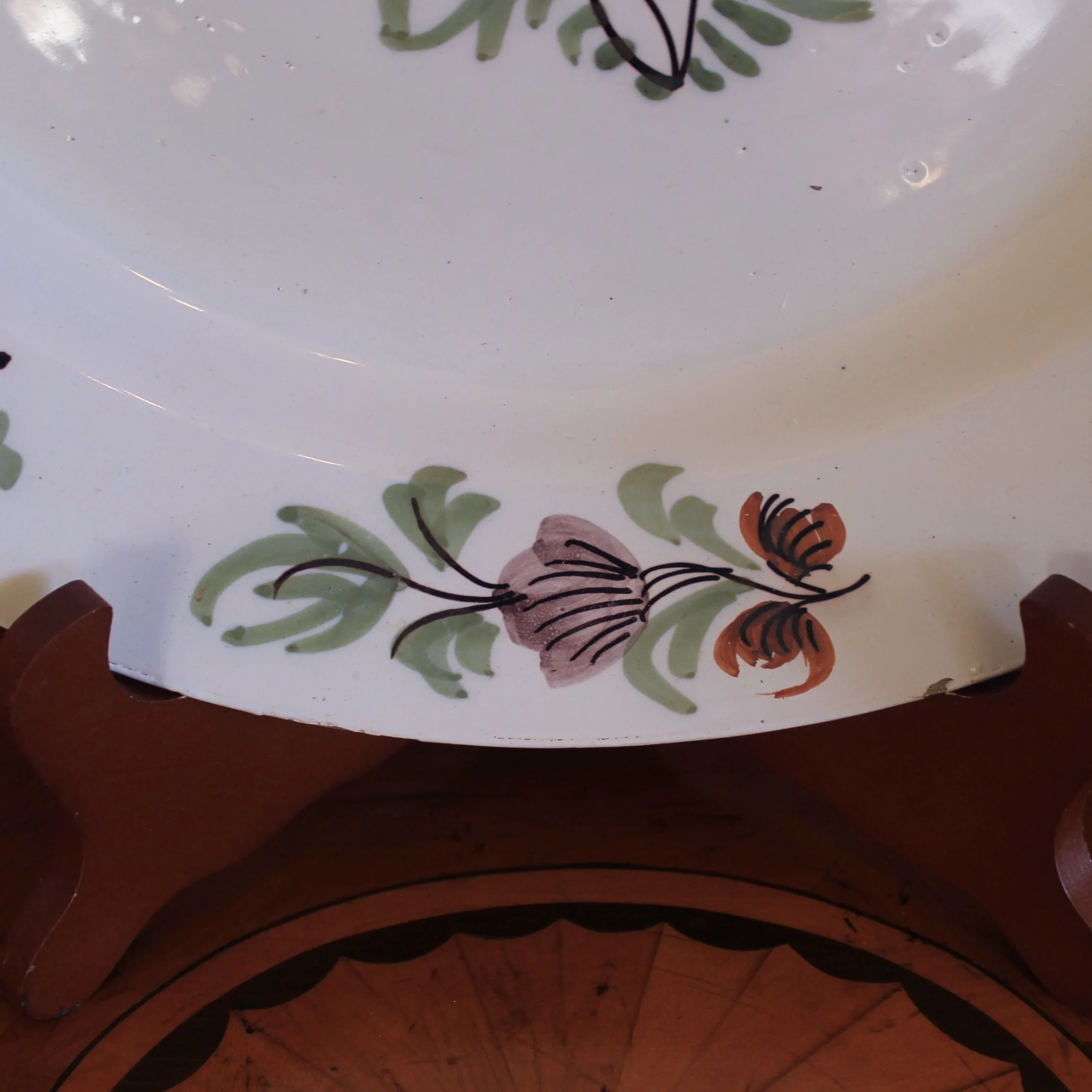 English Fazackerley Delftware Charger- 18th Century Liverpool