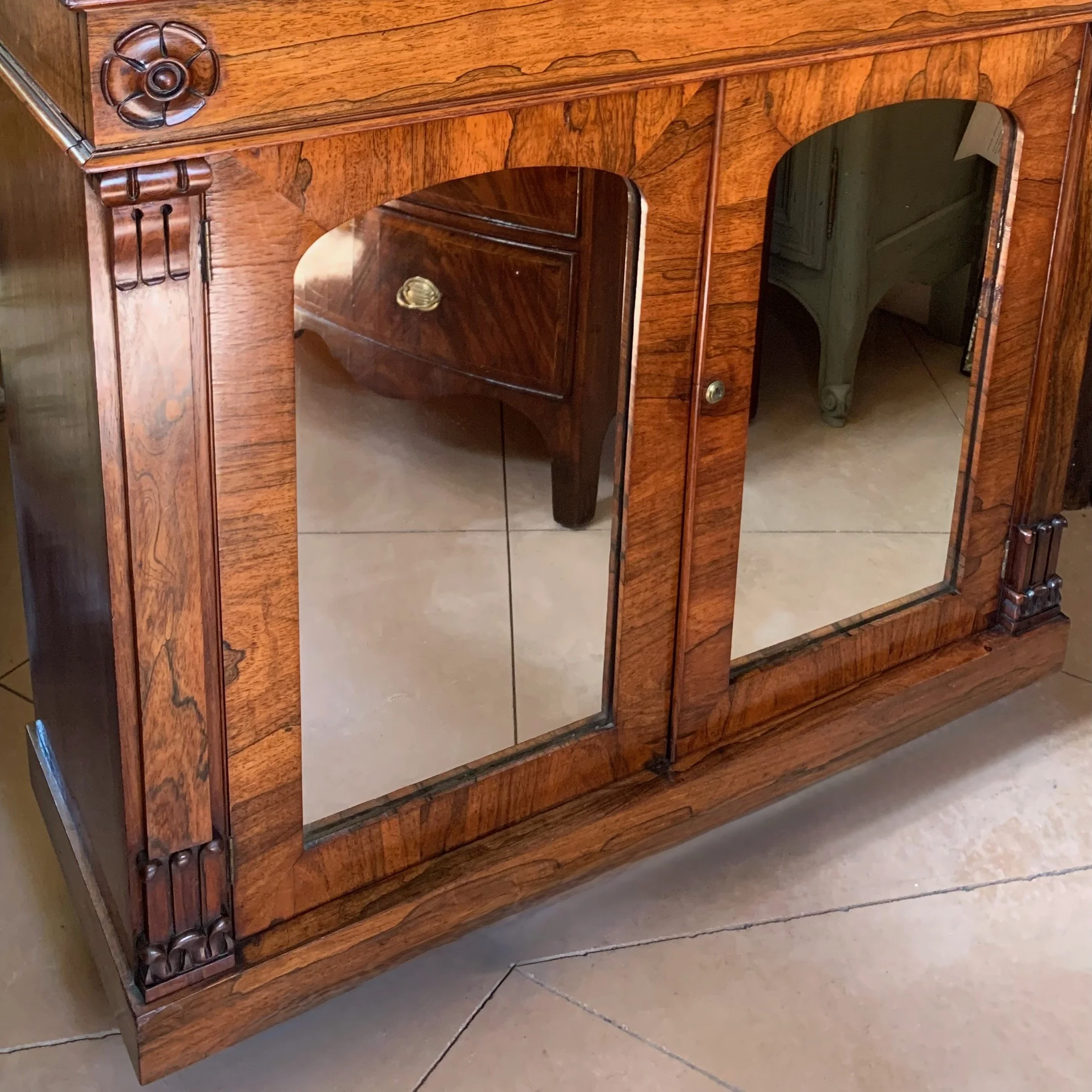 Antique-English-Rosewood-Chiffonier-Cabinet-Regency-George-IV (3)
