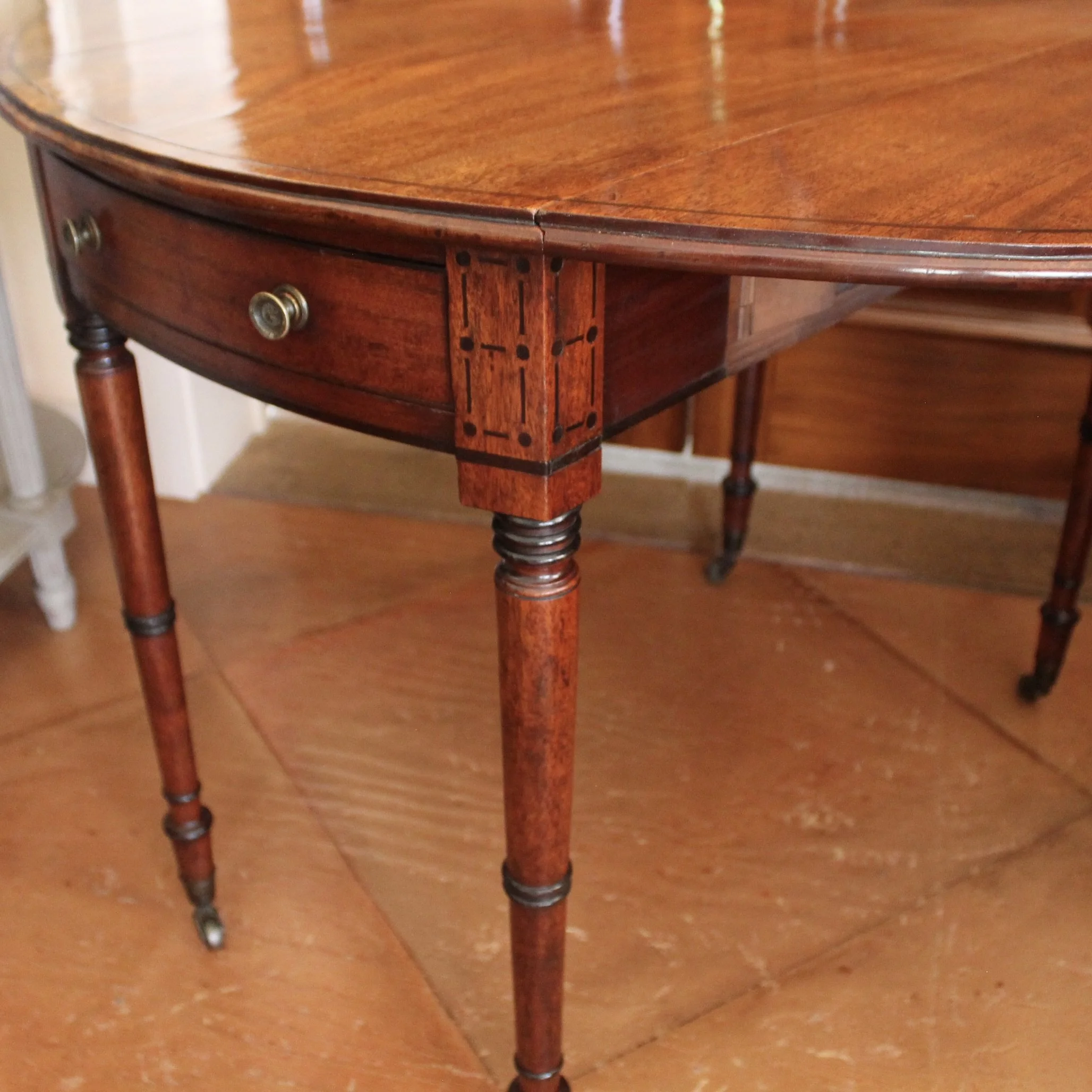 Regency Mahogany Ebonized Pembroke Table