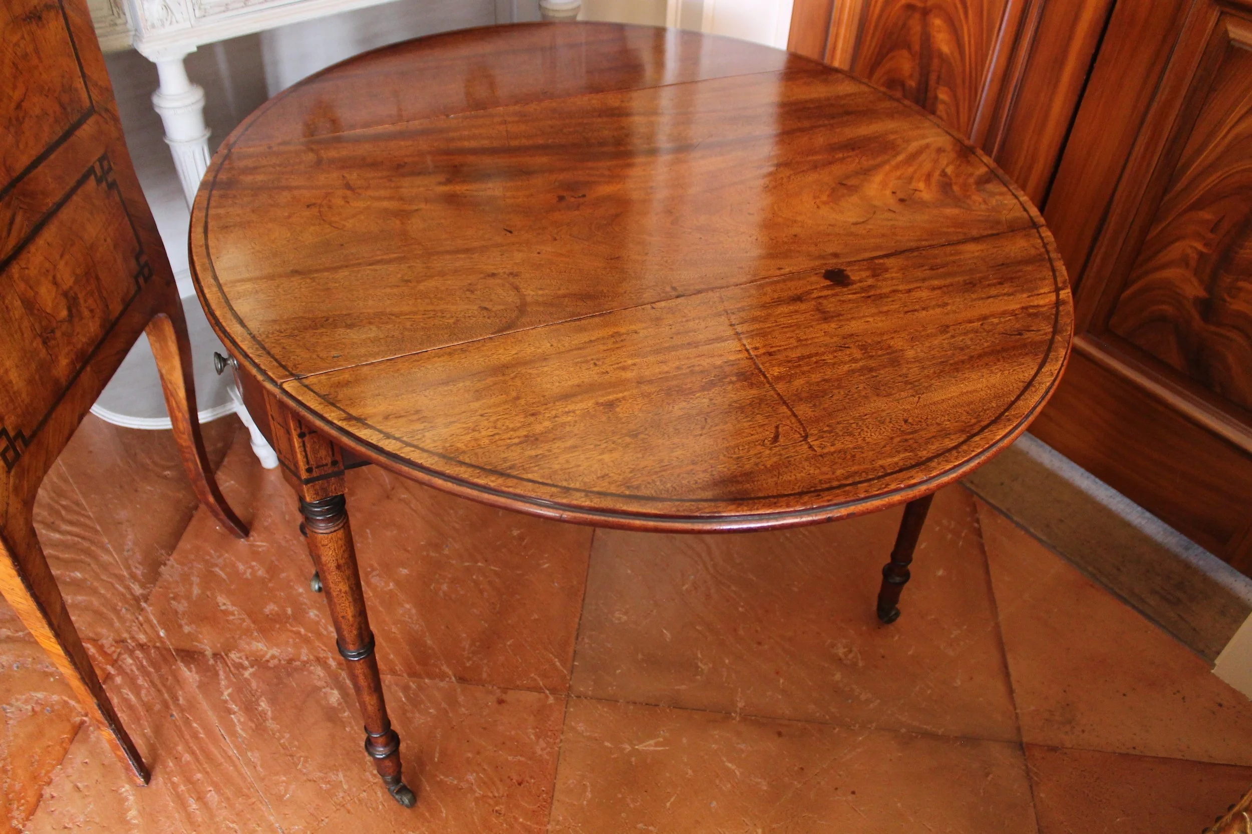 Regency Mahogany Ebonized Pembroke Table