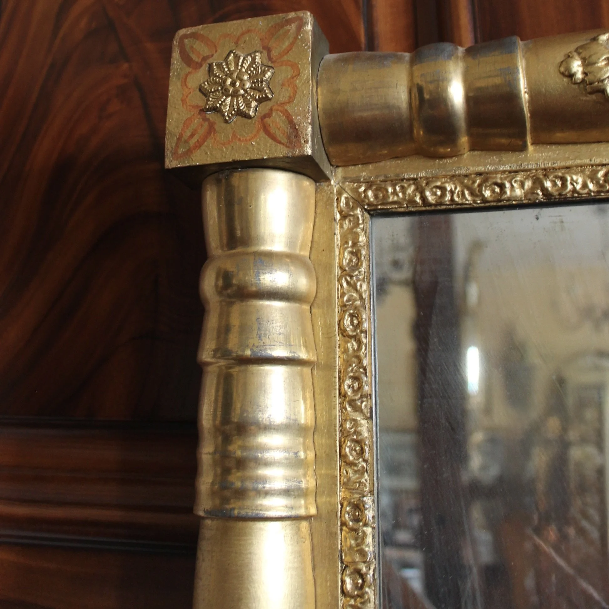American Sheraton Giltwood Mirror
