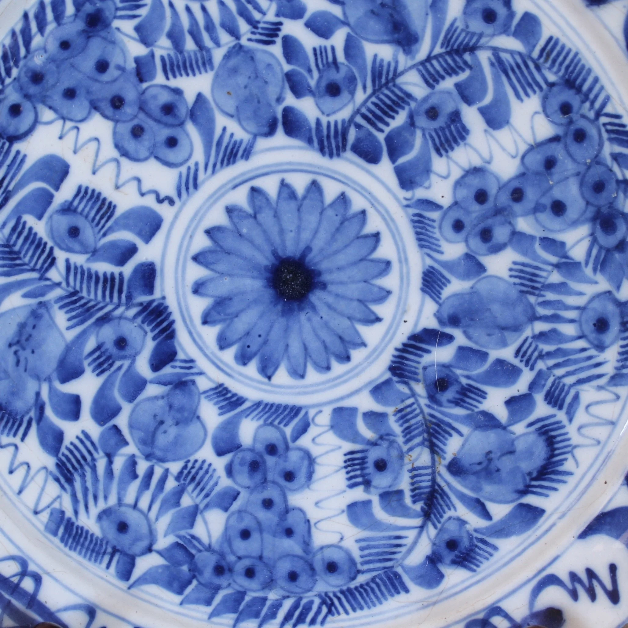 Trio of Blue and White Delft Plates
