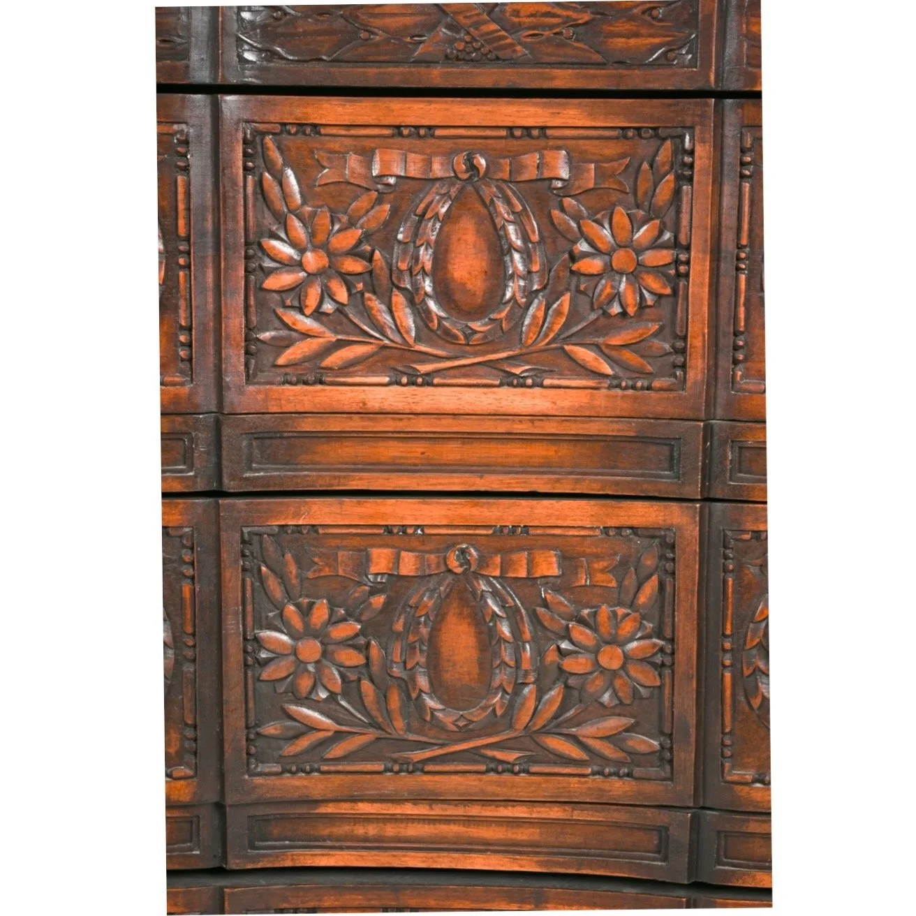 pair-of-small-Louis XVI-neoclassical-carved-walnut-commodes (9)-detail