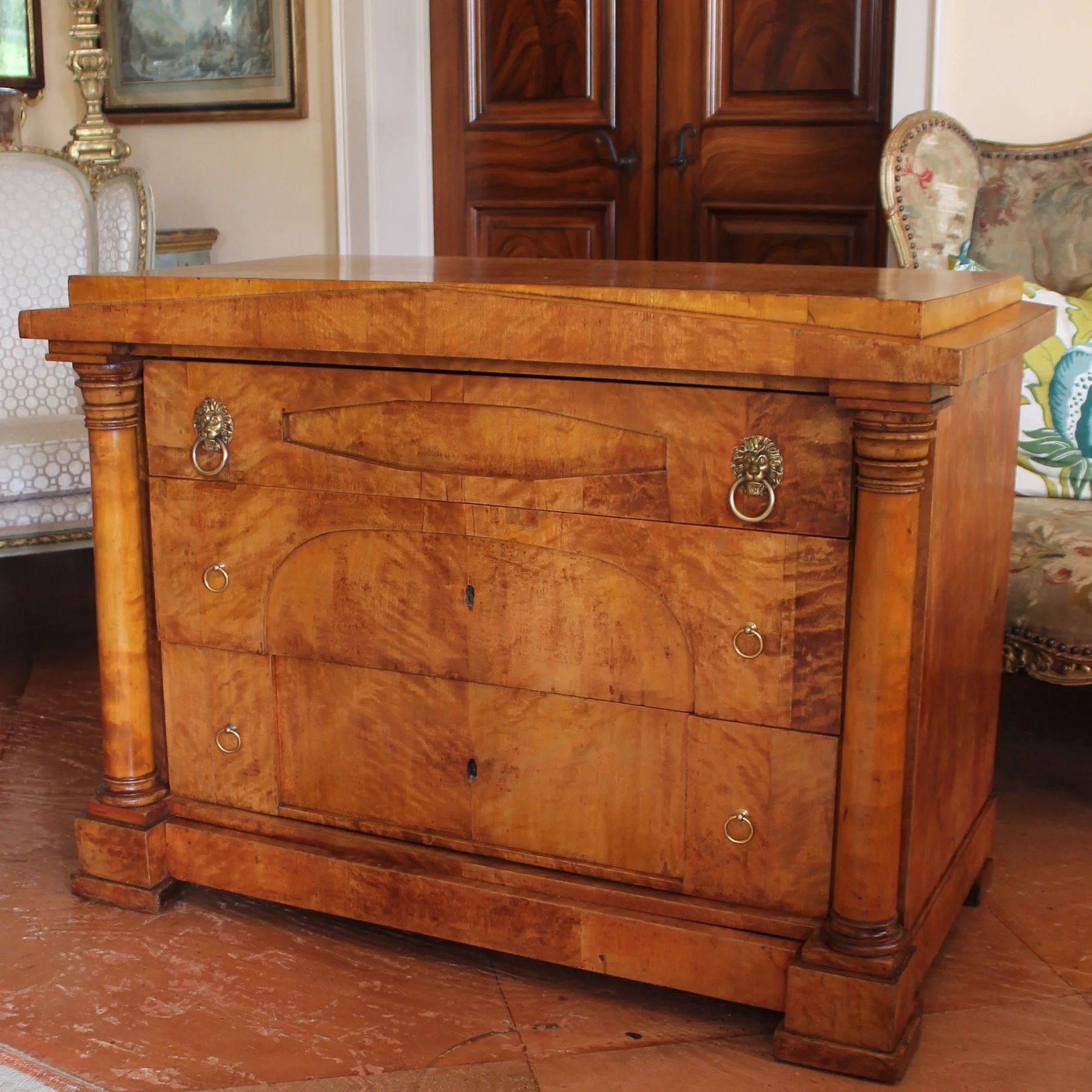 Biedermeier-Birch-Commode-Chest-of-Drawers (1)