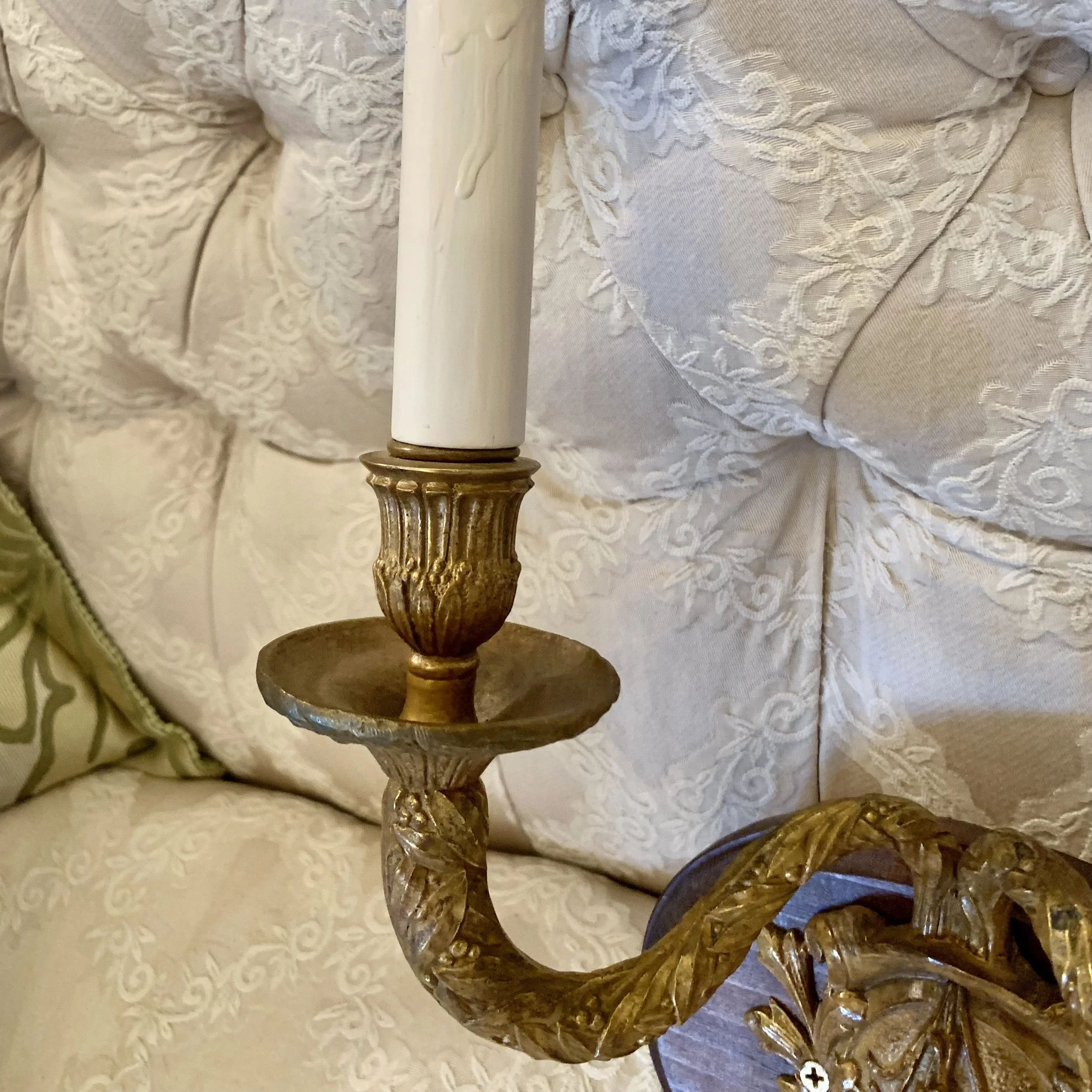 Antique French Napoleon III Gilt Bronze Sconces