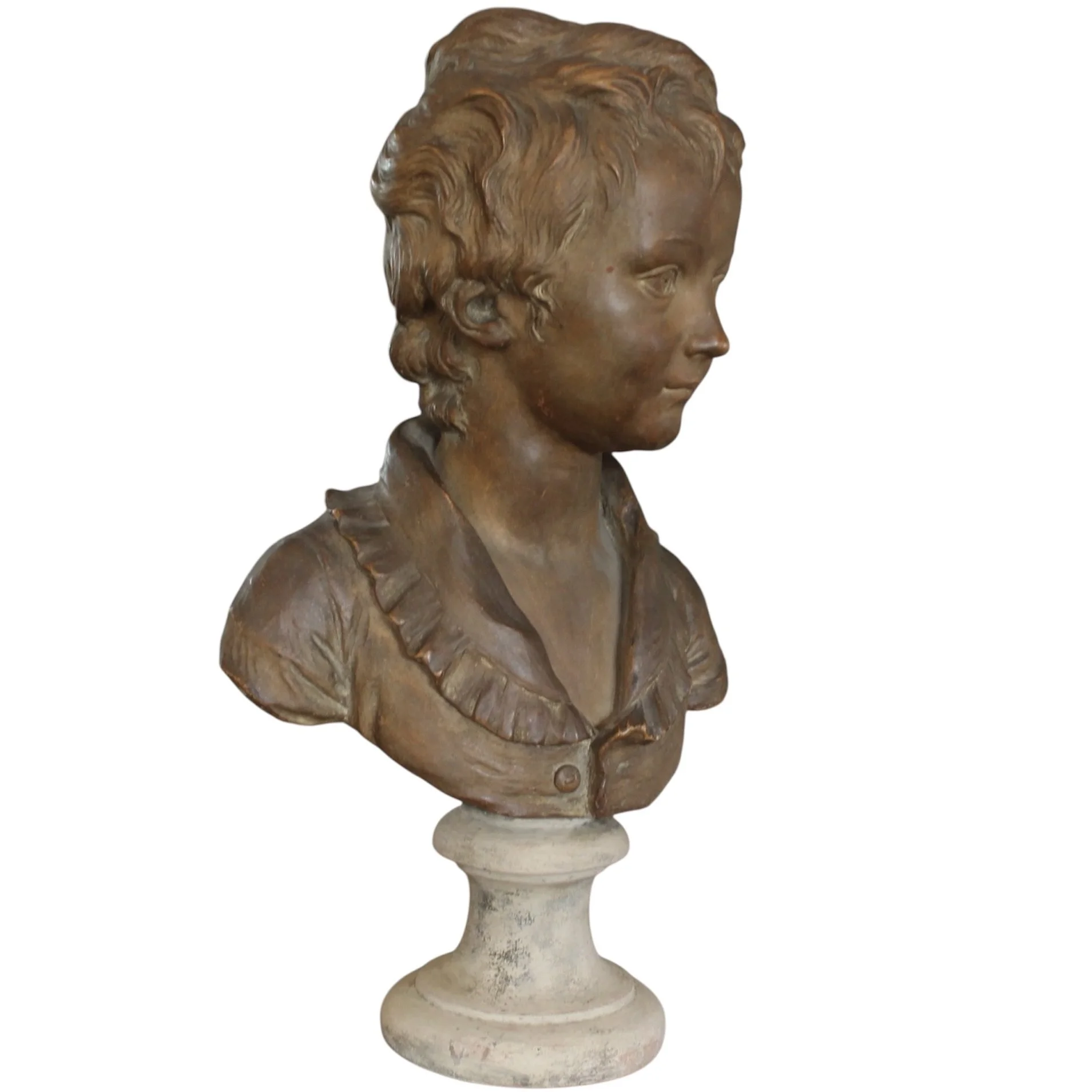 Terracotta Bust of Alexandre Brogniart, after Houdon