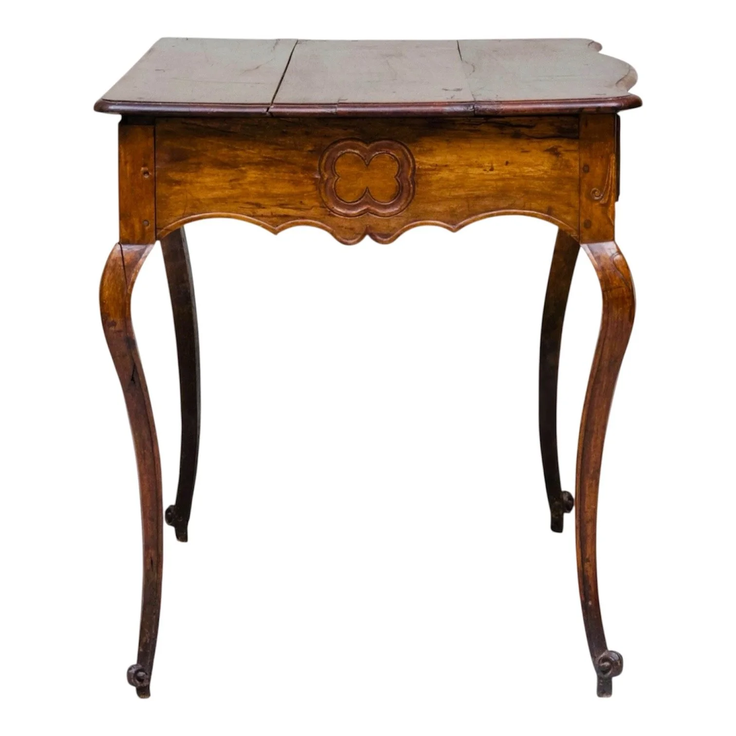 French-Provincial-Louis-XV-Period-Carved-Walnut-Writing-Table-Side-Table