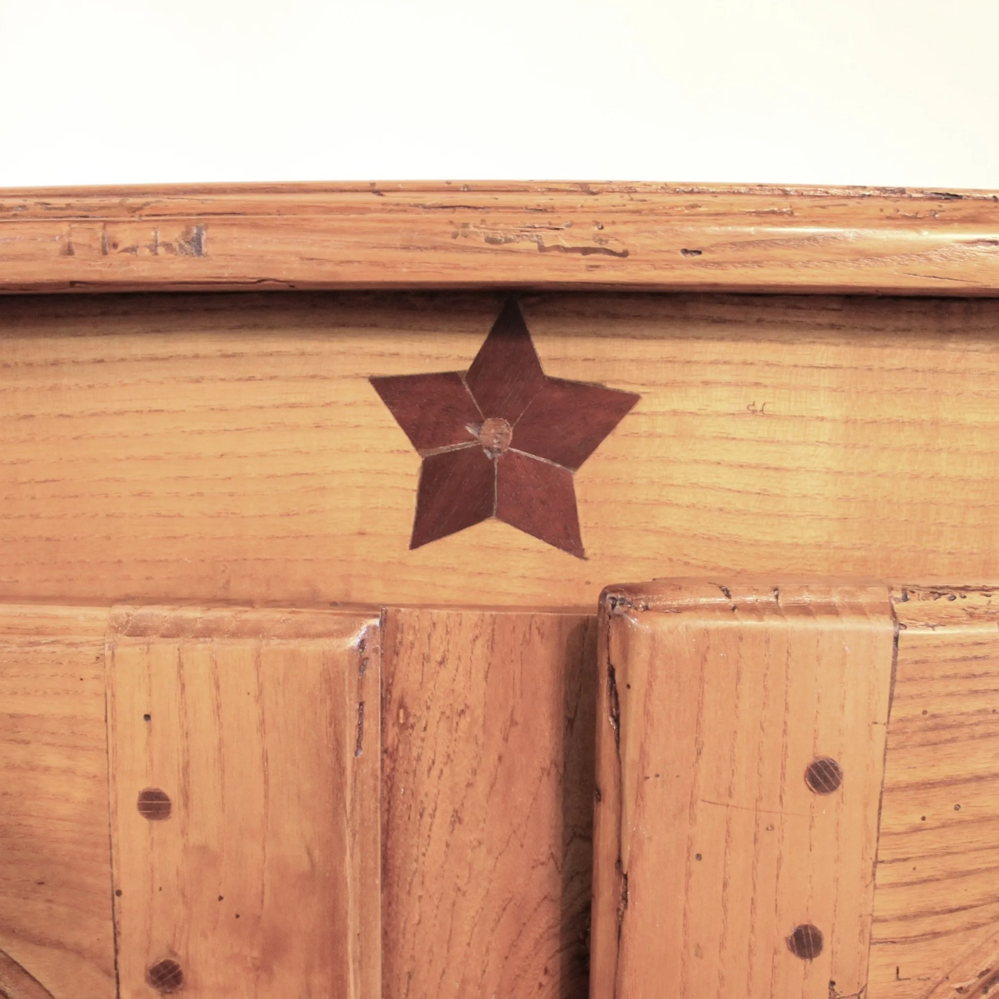 Small French Provincial Elm Cabinet