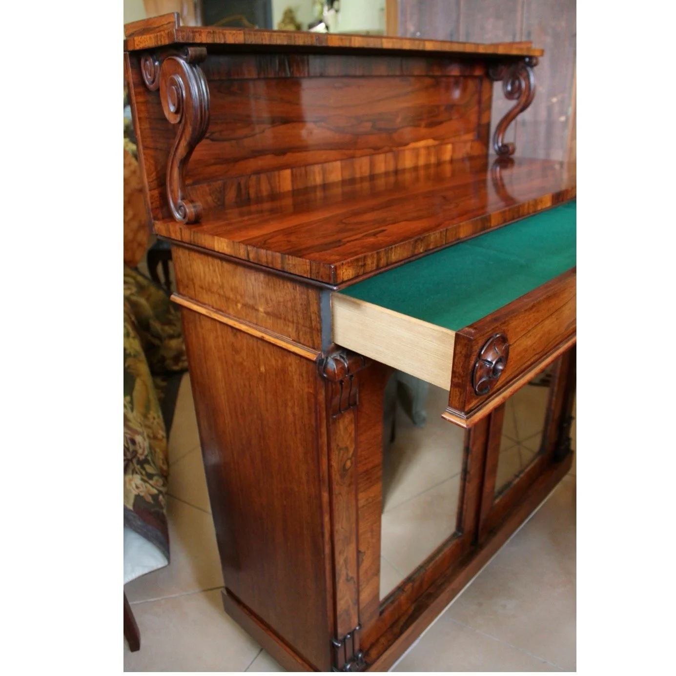 Antique-English-Rosewood-Chiffonier-Cabinet-Regency-George-IV (8)