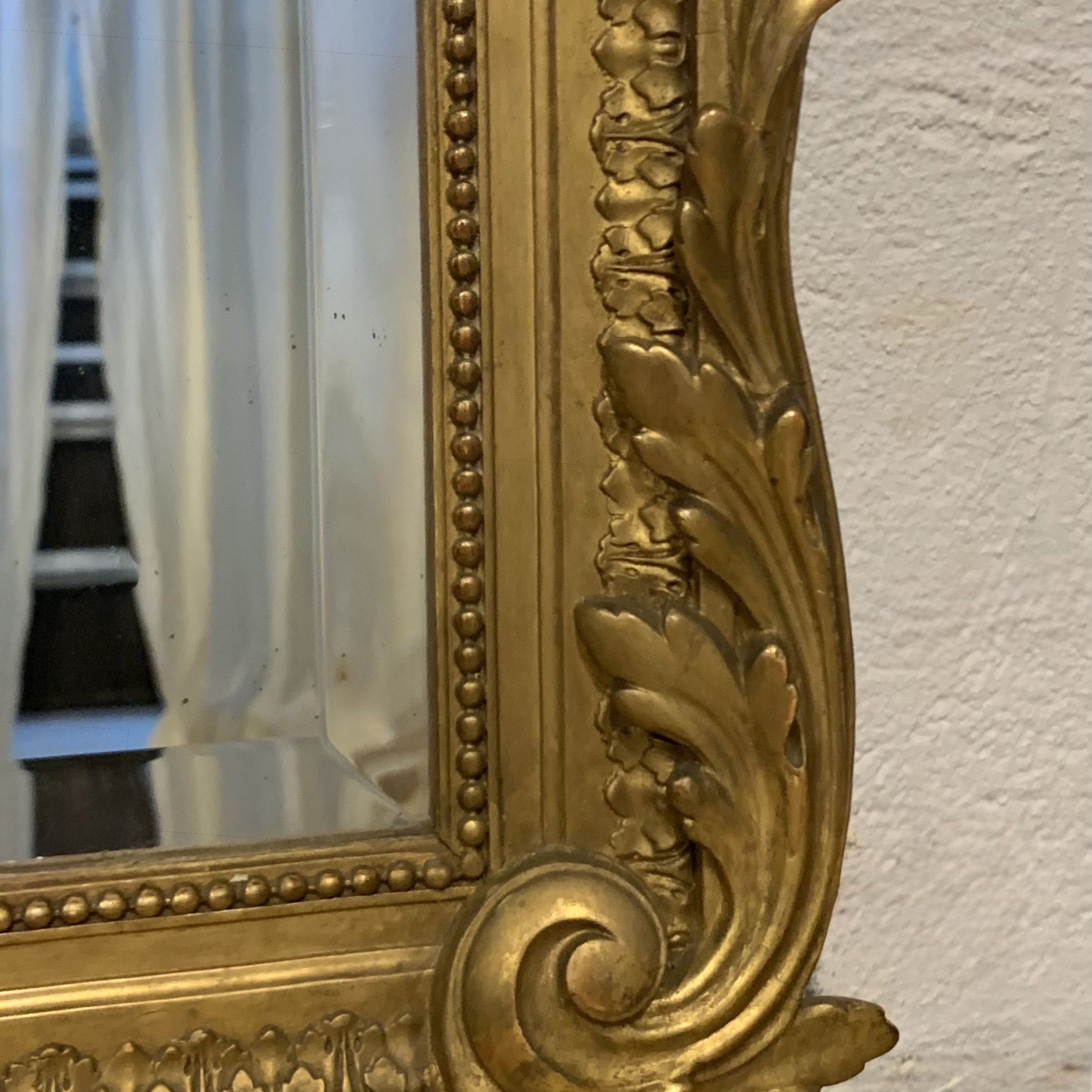 Large Louis XVI Style Giltwood Mirror